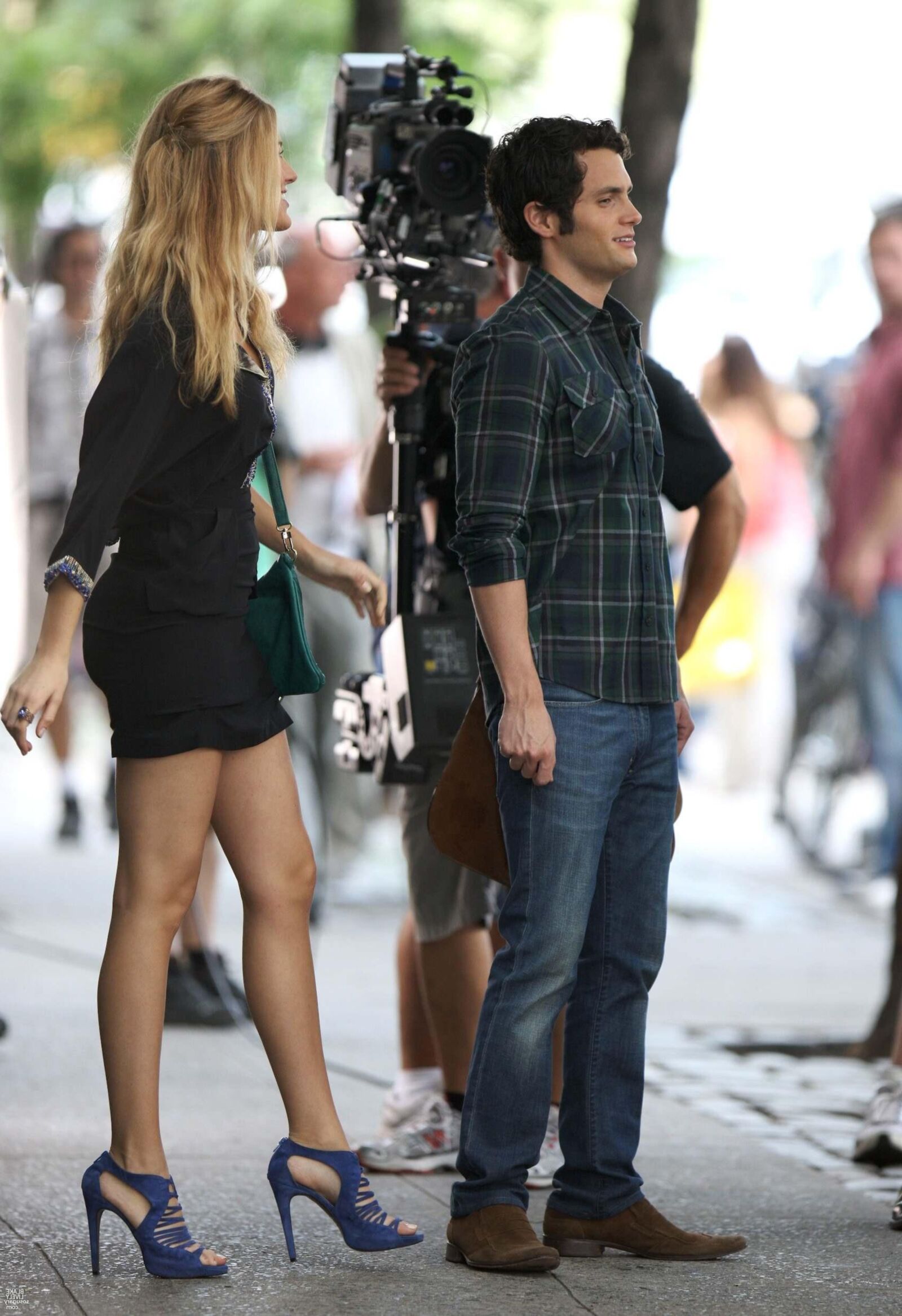 Blake Lively Filming Gossip Girl, juillet,