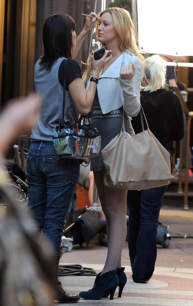 Blake Lively Filting Gossip Girl, septembre,