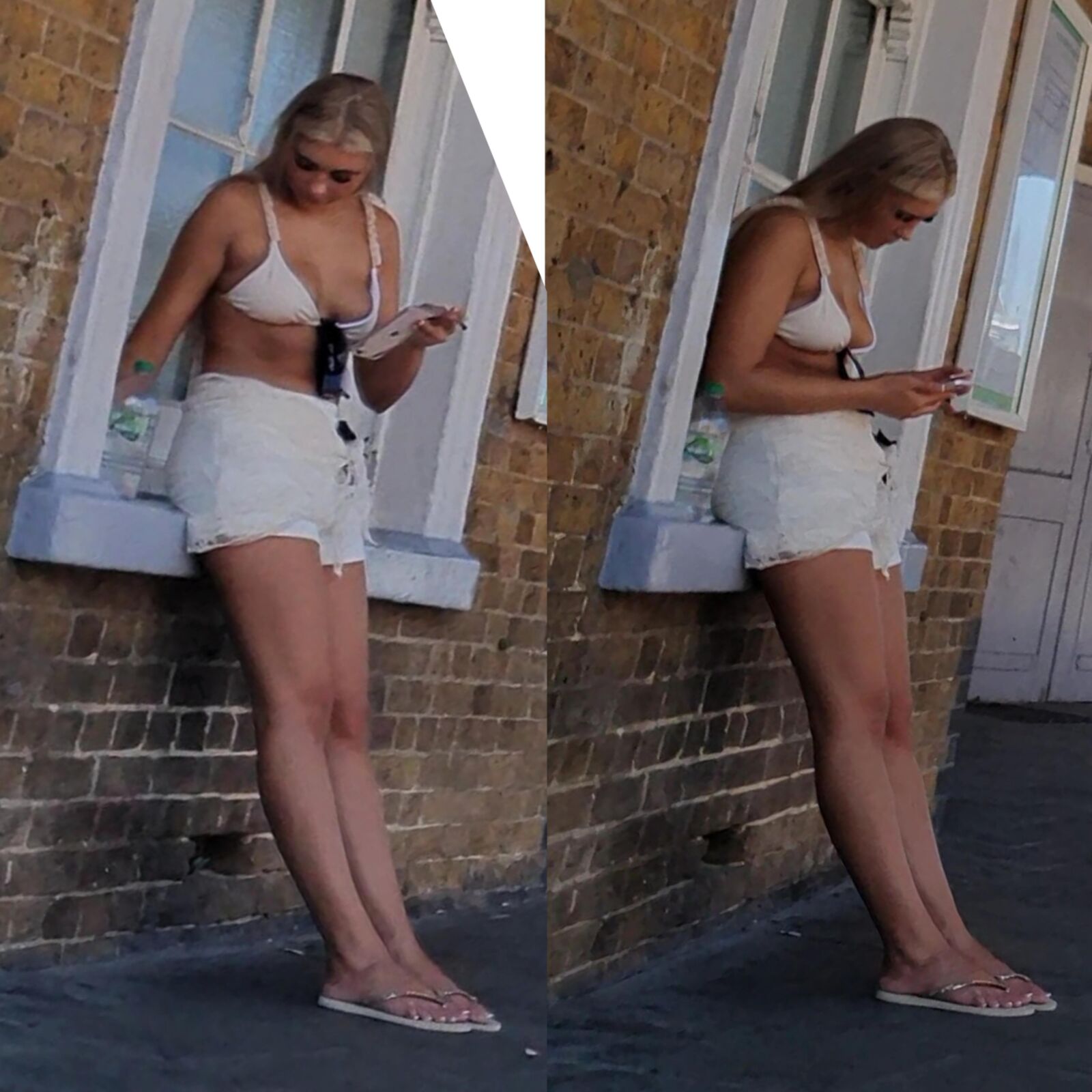 [Candide] les jambes et les pieds adolescents blonds chav