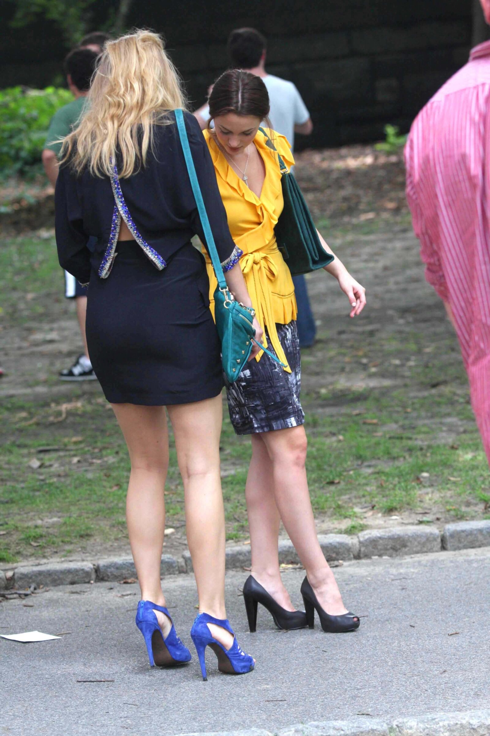 Blake Lively Filming Gossip Girl, juillet,