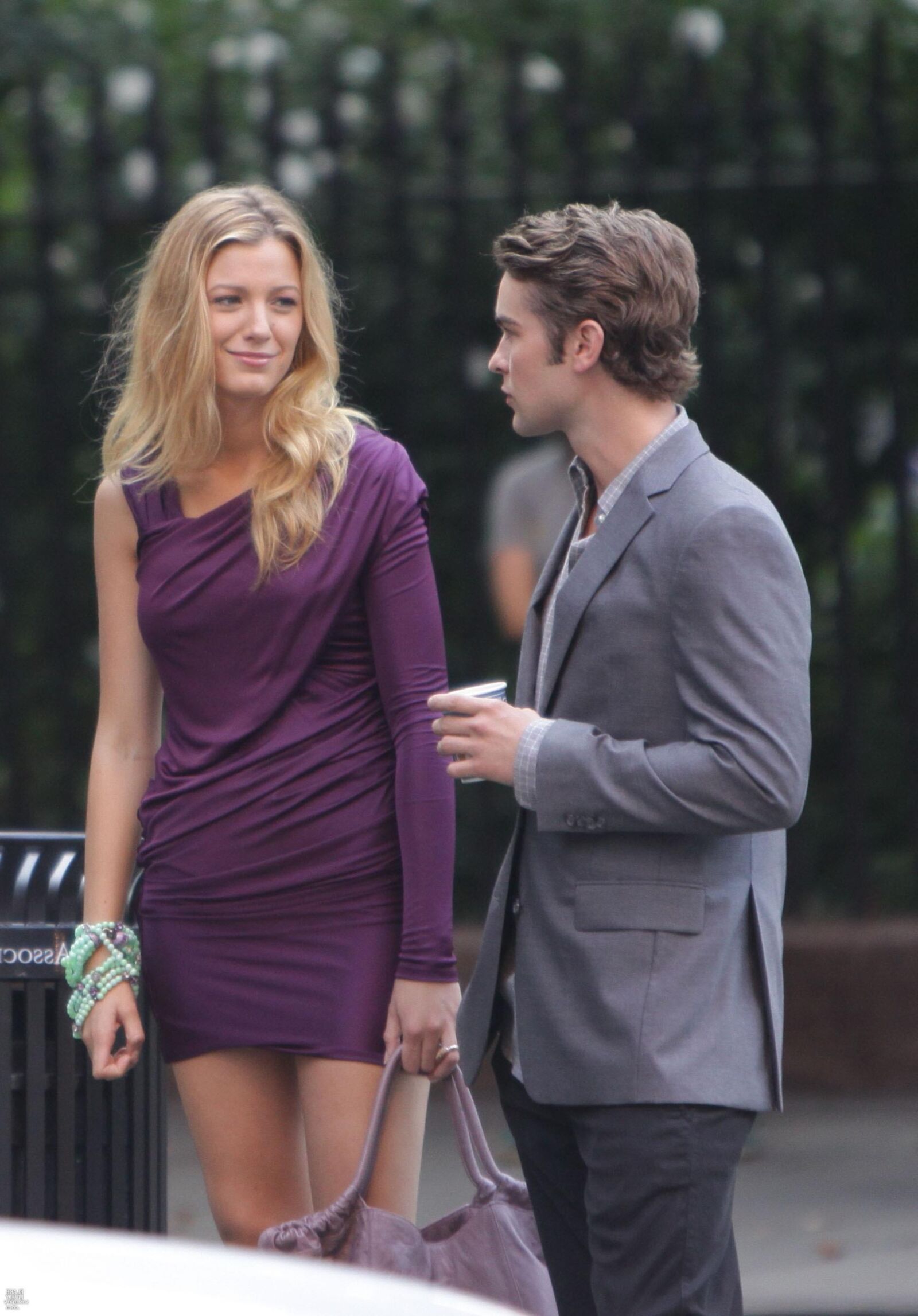 Blake Lively Filming Gossip Girl, agosto,