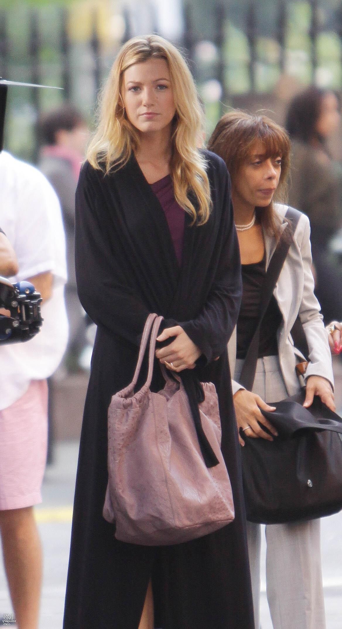 Blake Lively Filming Gossip Girl, agosto,