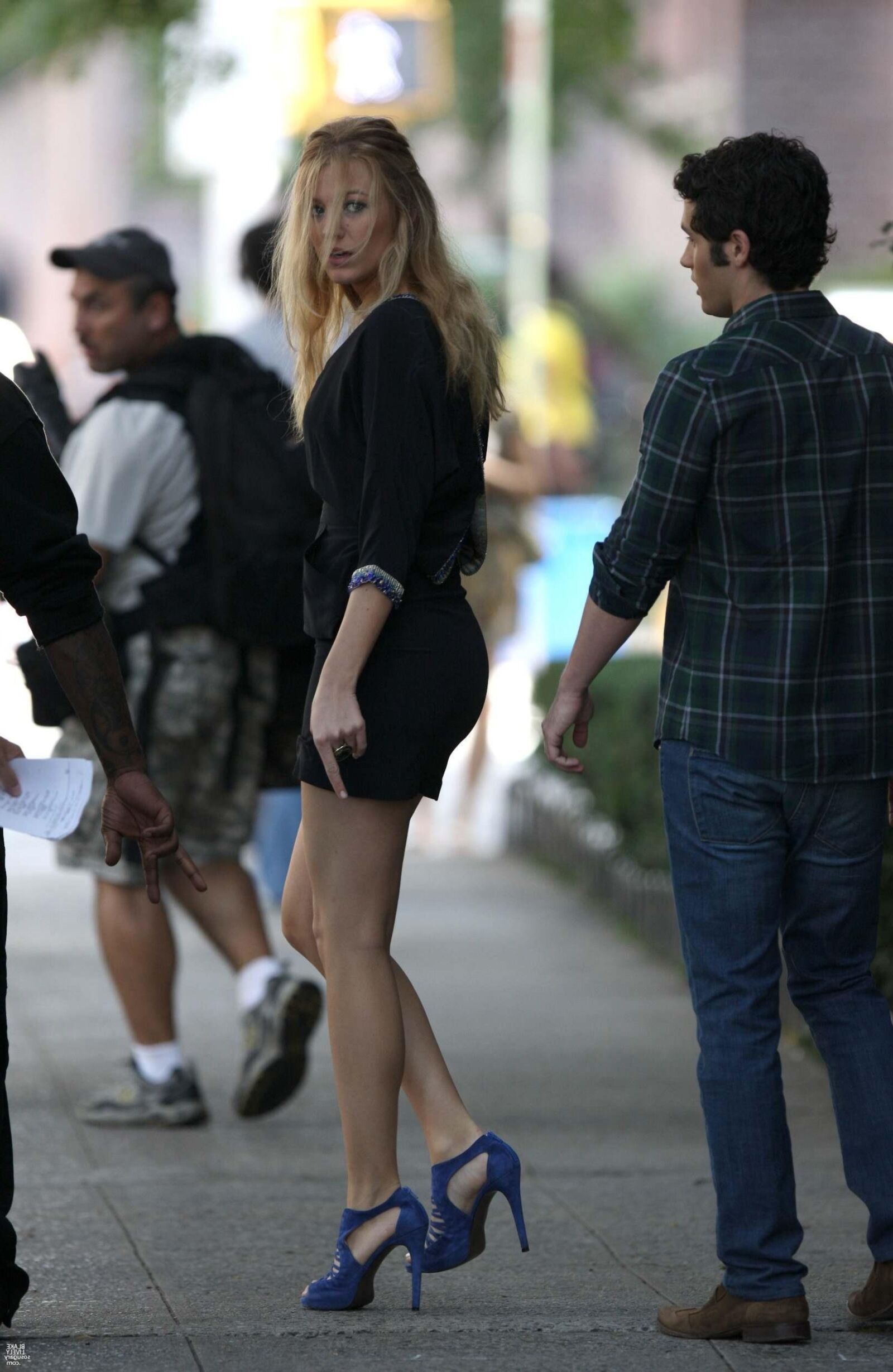 Blake Lively Filming Gossip Girl, juillet,