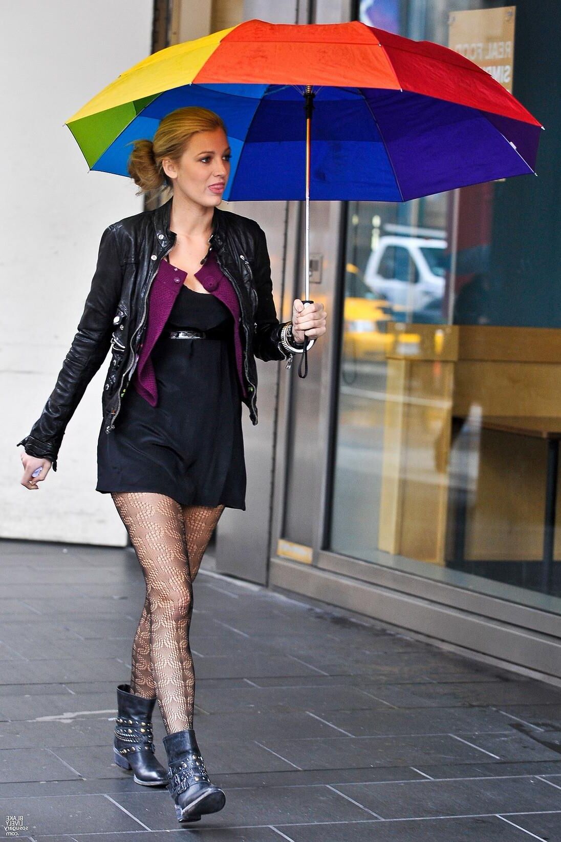 Blake Lively Filting Gossip Girl, septembre,
