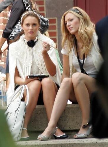 Blake Lively Filming Gossip Girl, juillet,