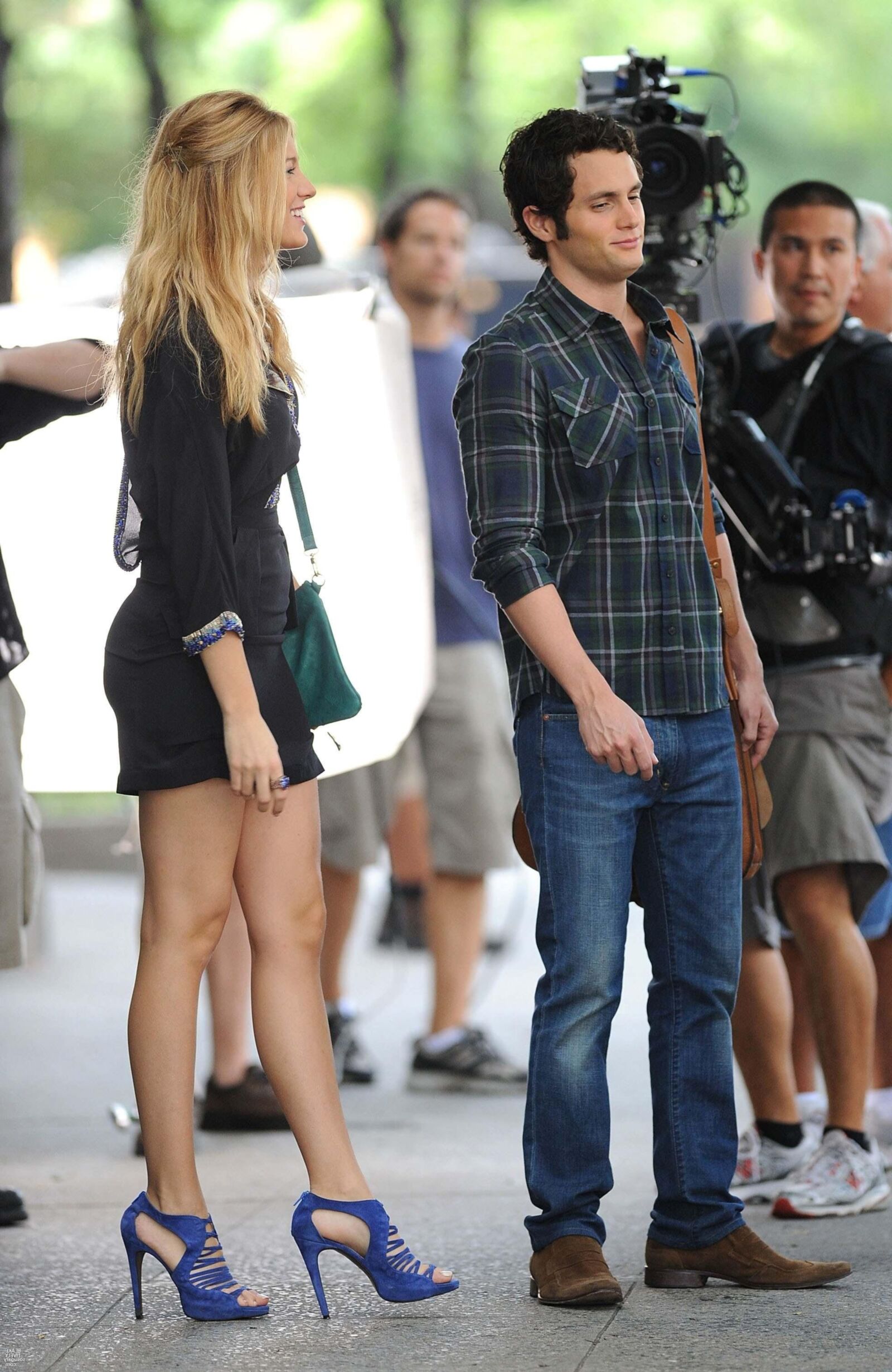 Blake Lively Filming Gossip Girl, juillet,