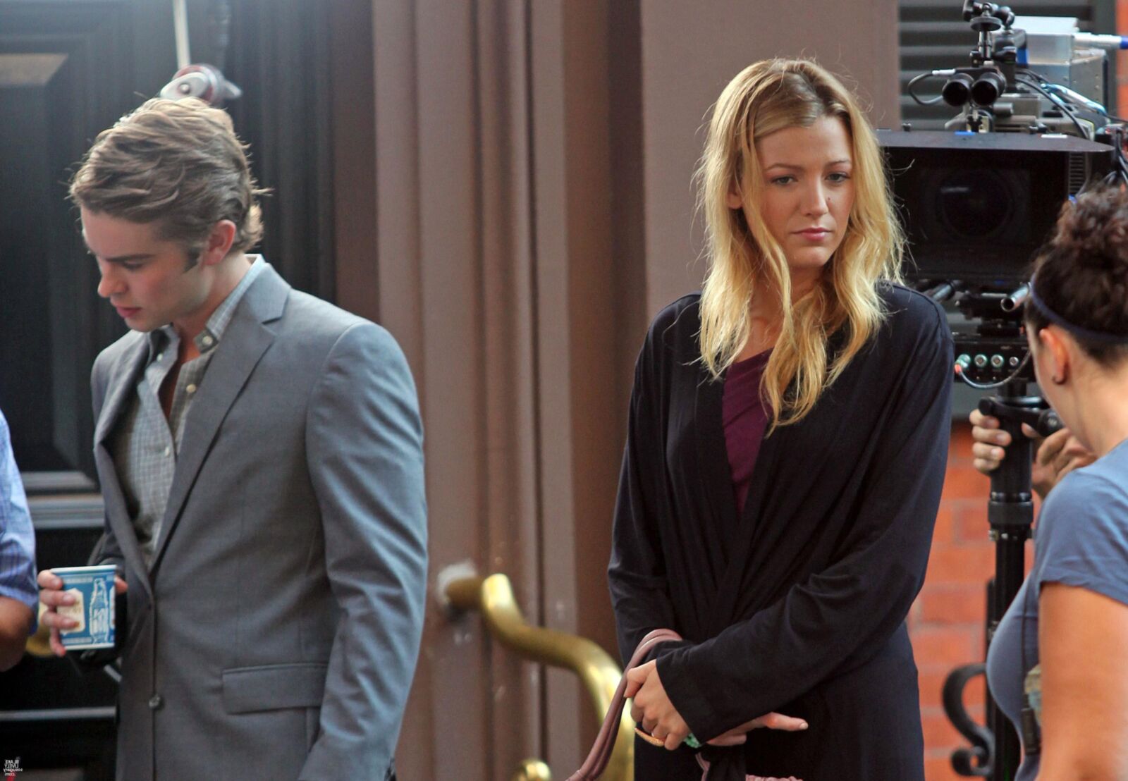 Blake Lively Filming Gossip Girl, agosto,