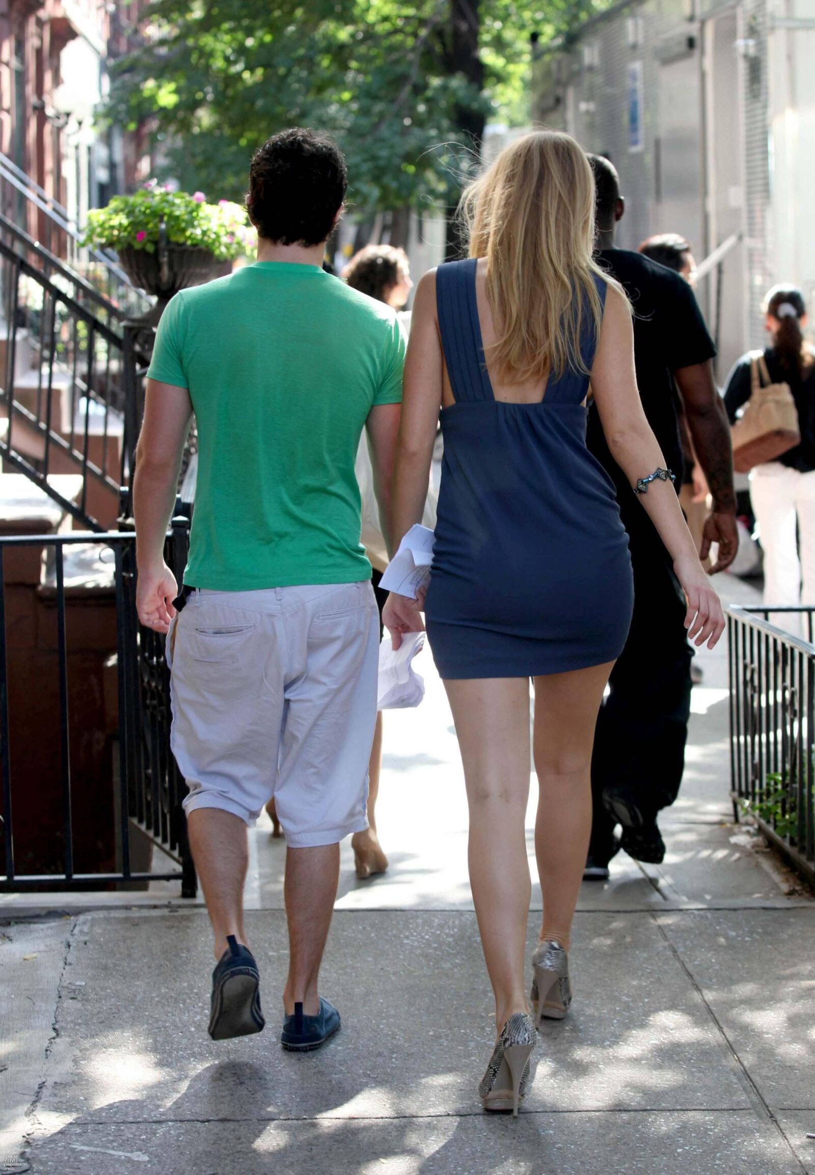 Blake Lively Filming Gossip Girl, juillet,