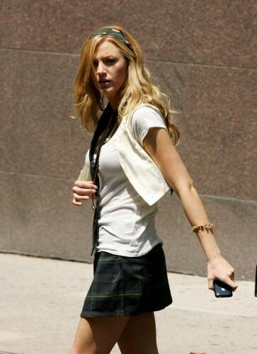 Blake Lively Filming Gossip Girl, juillet,