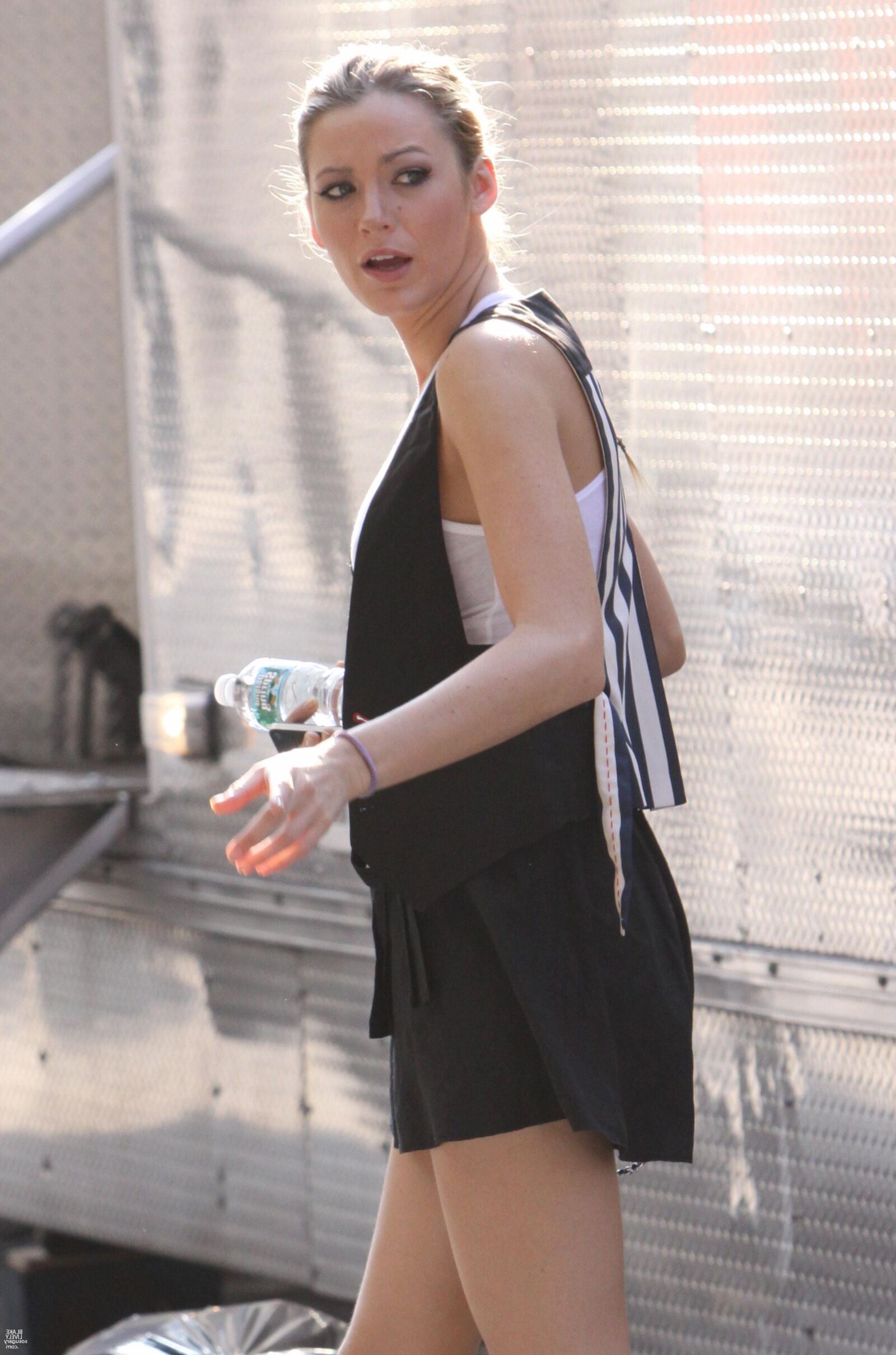 Blake Lively Filting Gossip Girl, août,