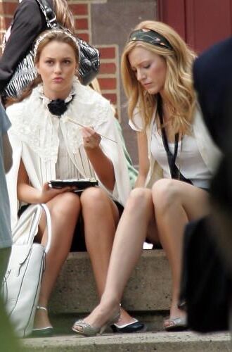 Blake Lively Filming Gossip Girl, juillet,