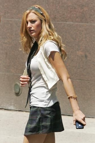 Blake Lively Filming Gossip Girl, juillet,