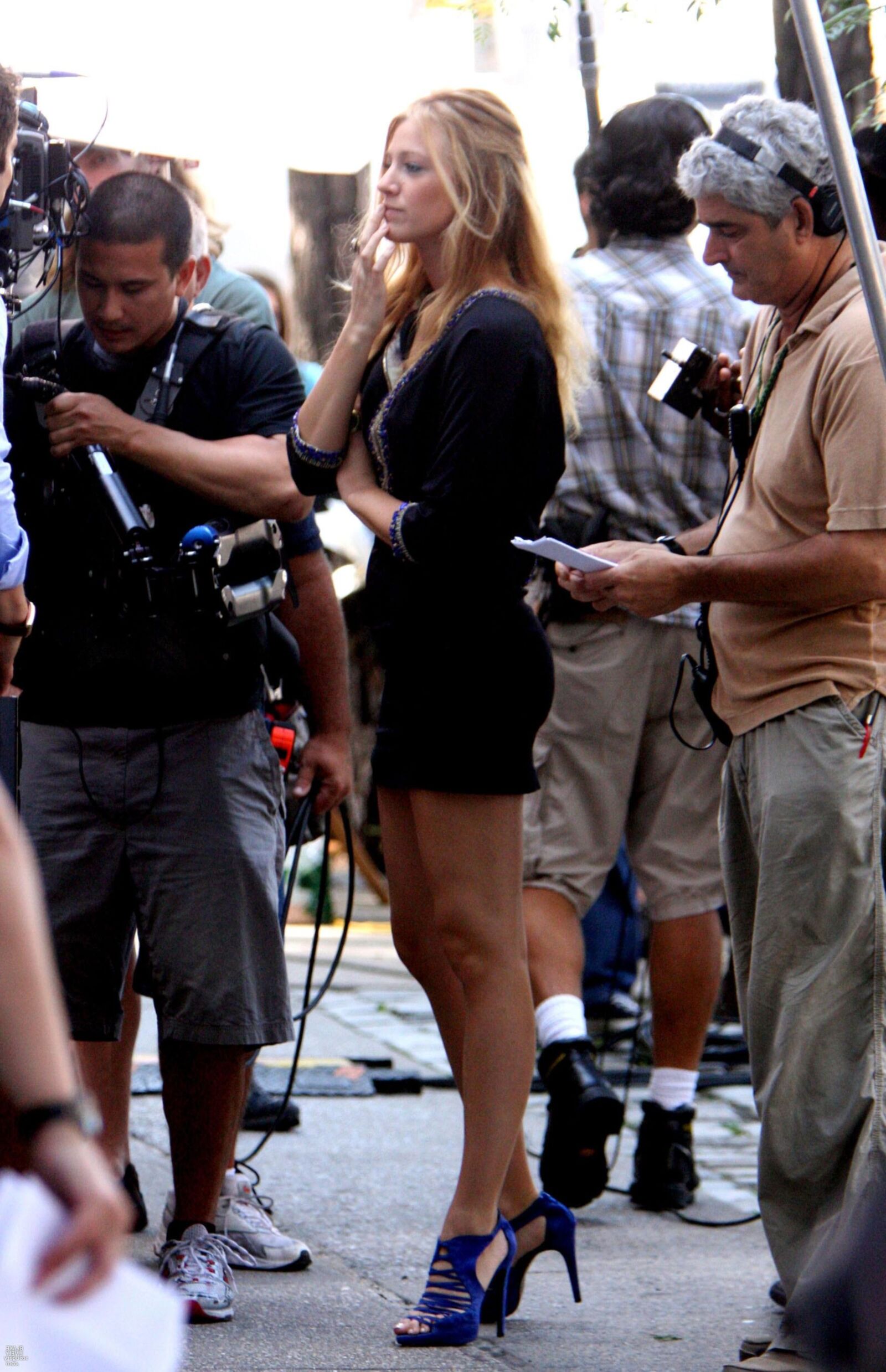 Blake Lively Filming Gossip Girl, juillet,