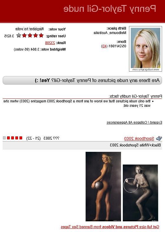 Jugador de baloncesto australiano desnudo Penny Taylor