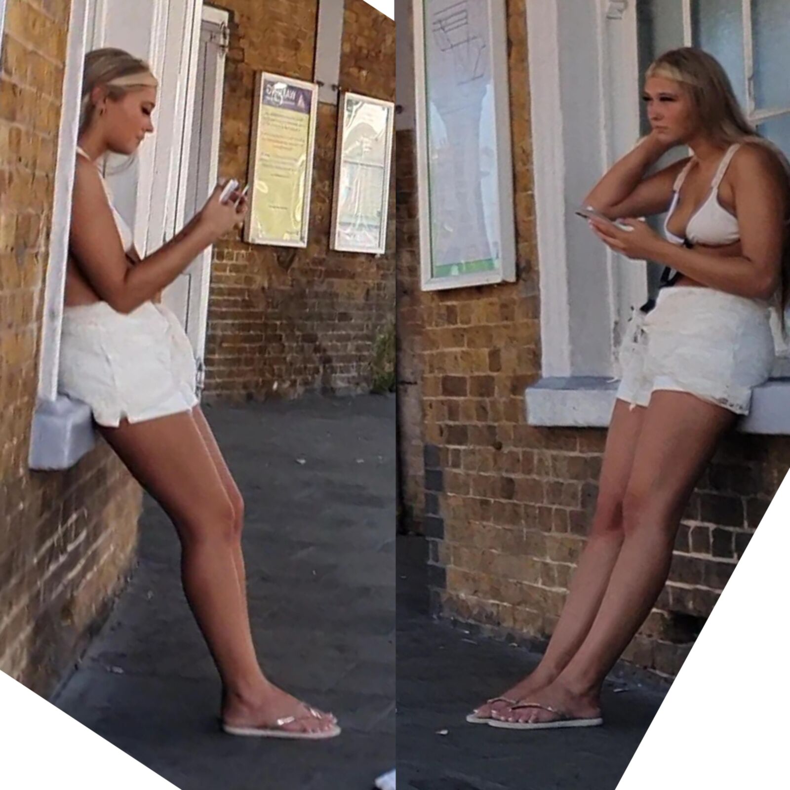 [Candide] les jambes et les pieds adolescents blonds chav