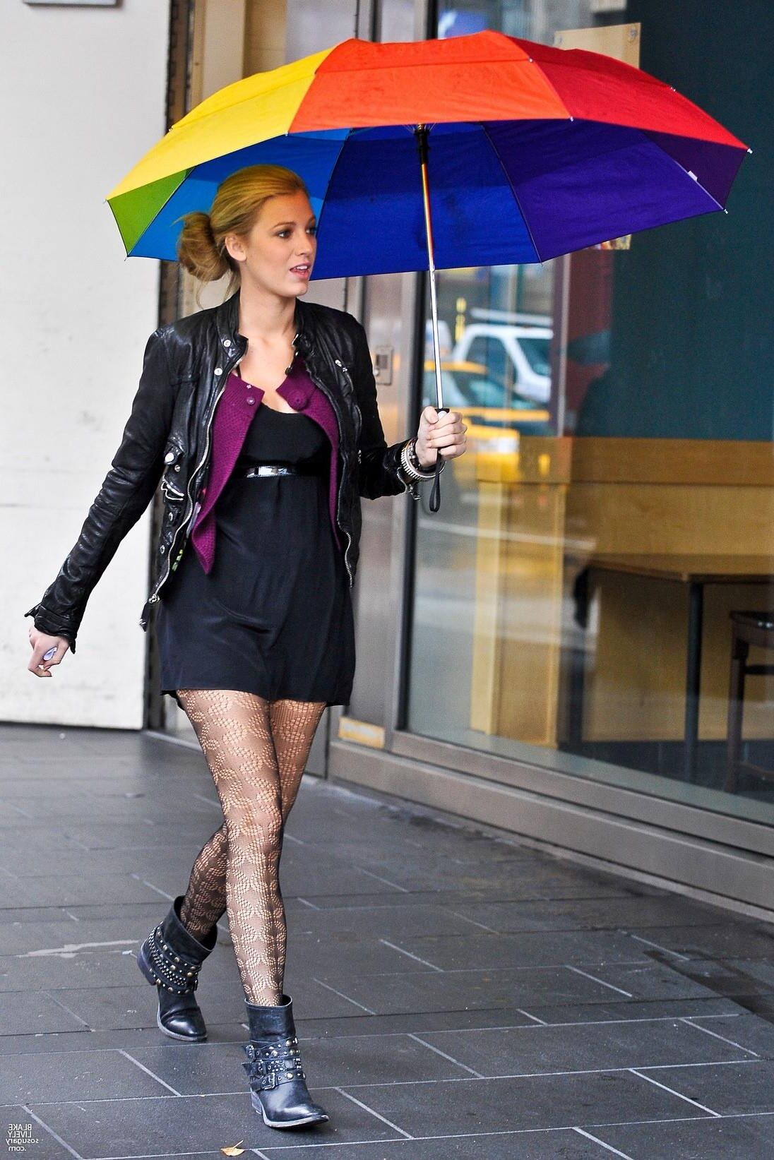 Blake Lively Filting Gossip Girl, septembre,