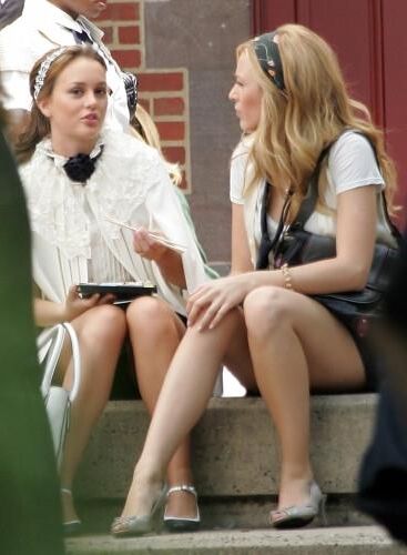 Blake Lively Filming Gossip Girl, juillet,