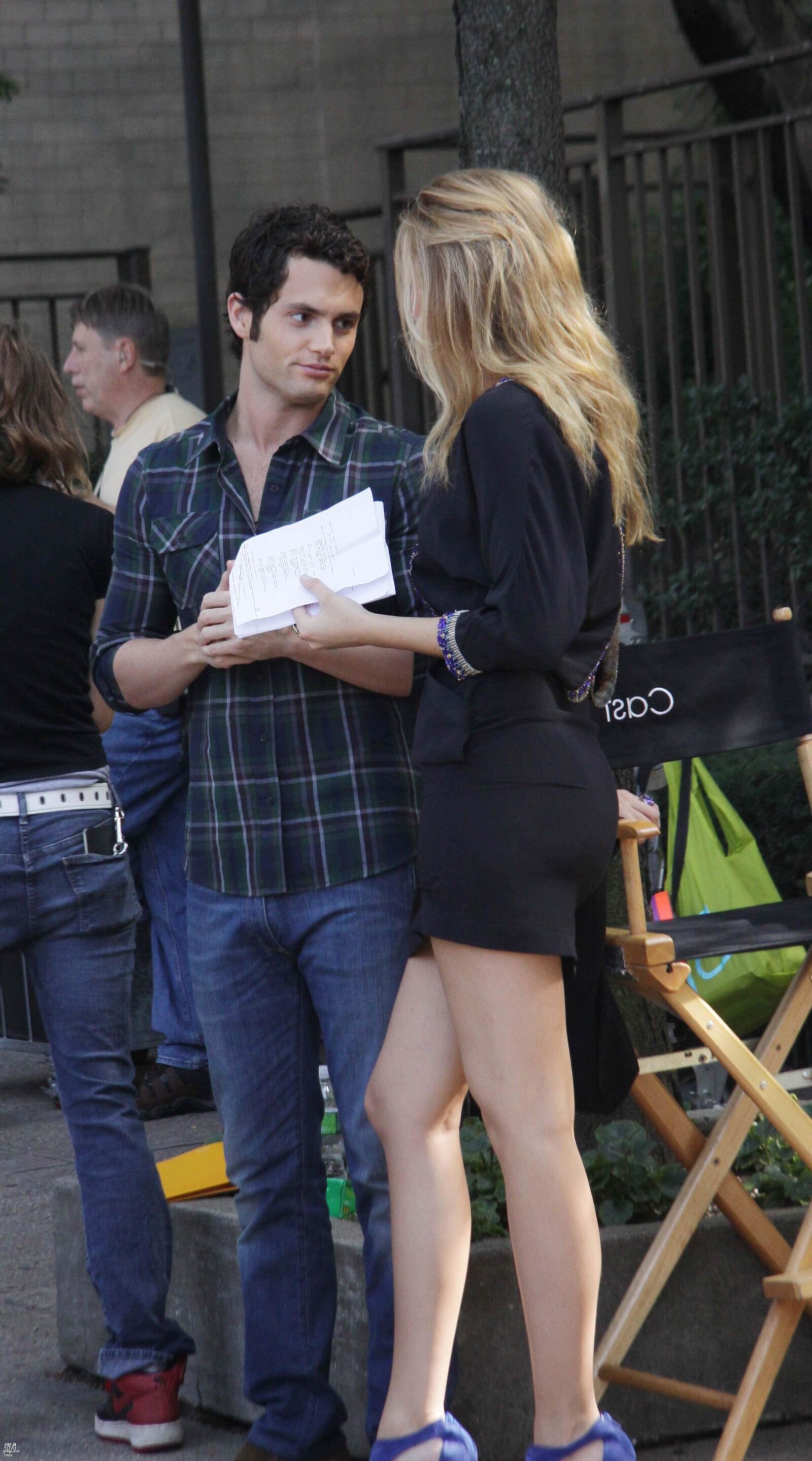 Blake Lively Filming Gossip Girl, juillet,