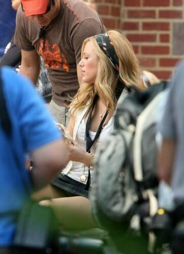 Blake Lively Filming Gossip Girl, juillet,