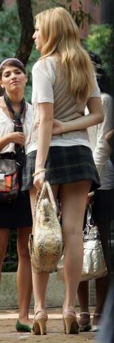 Blake Lively Filming Gossip Girl, juillet,