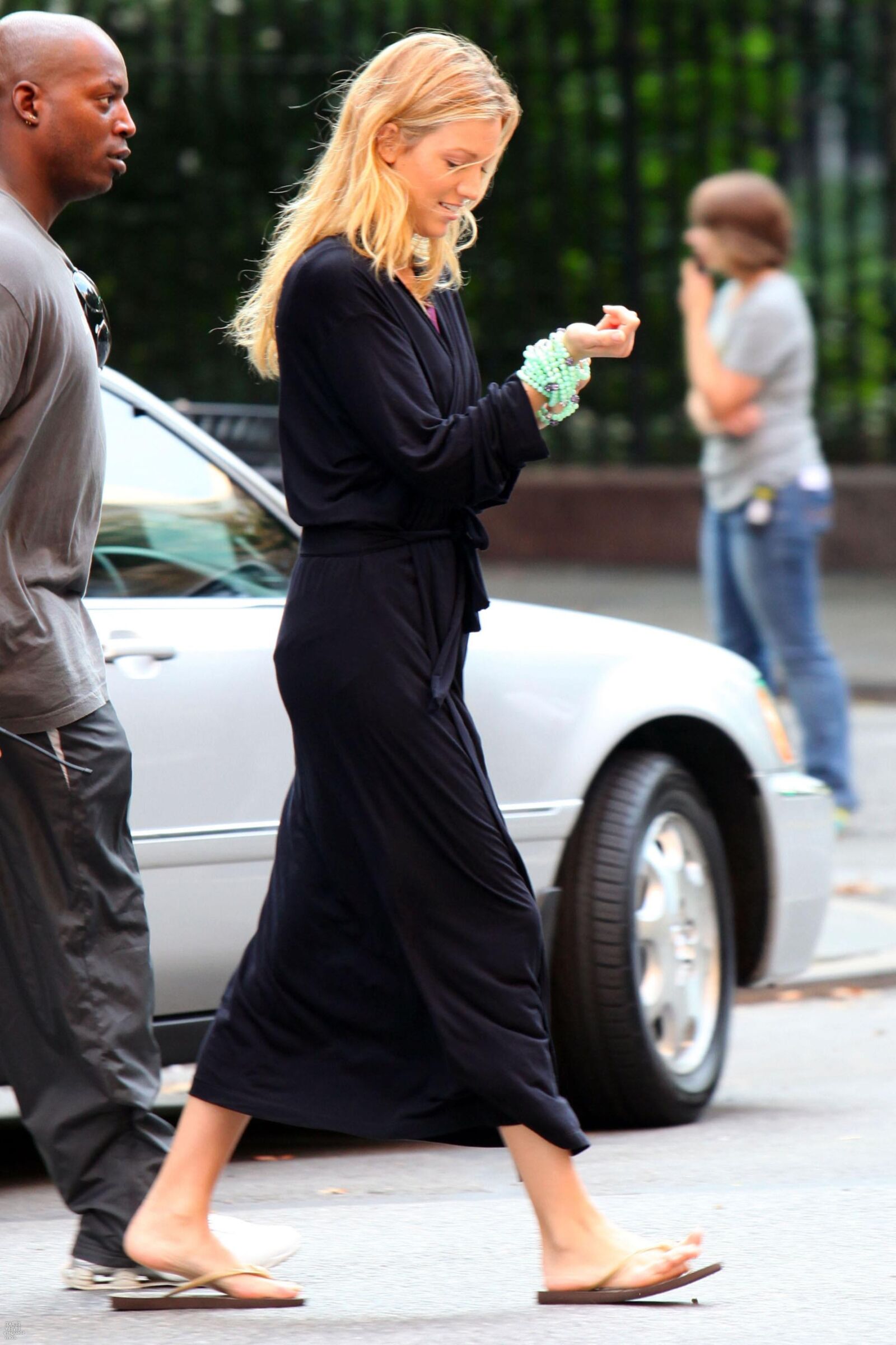 Blake Lively Filming Gossip Girl, agosto,