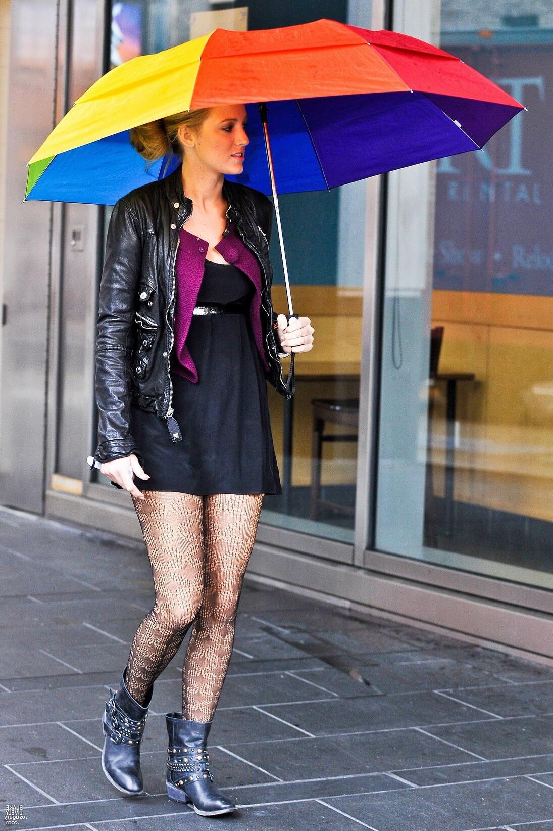 Blake Lively Filting Gossip Girl, septembre,