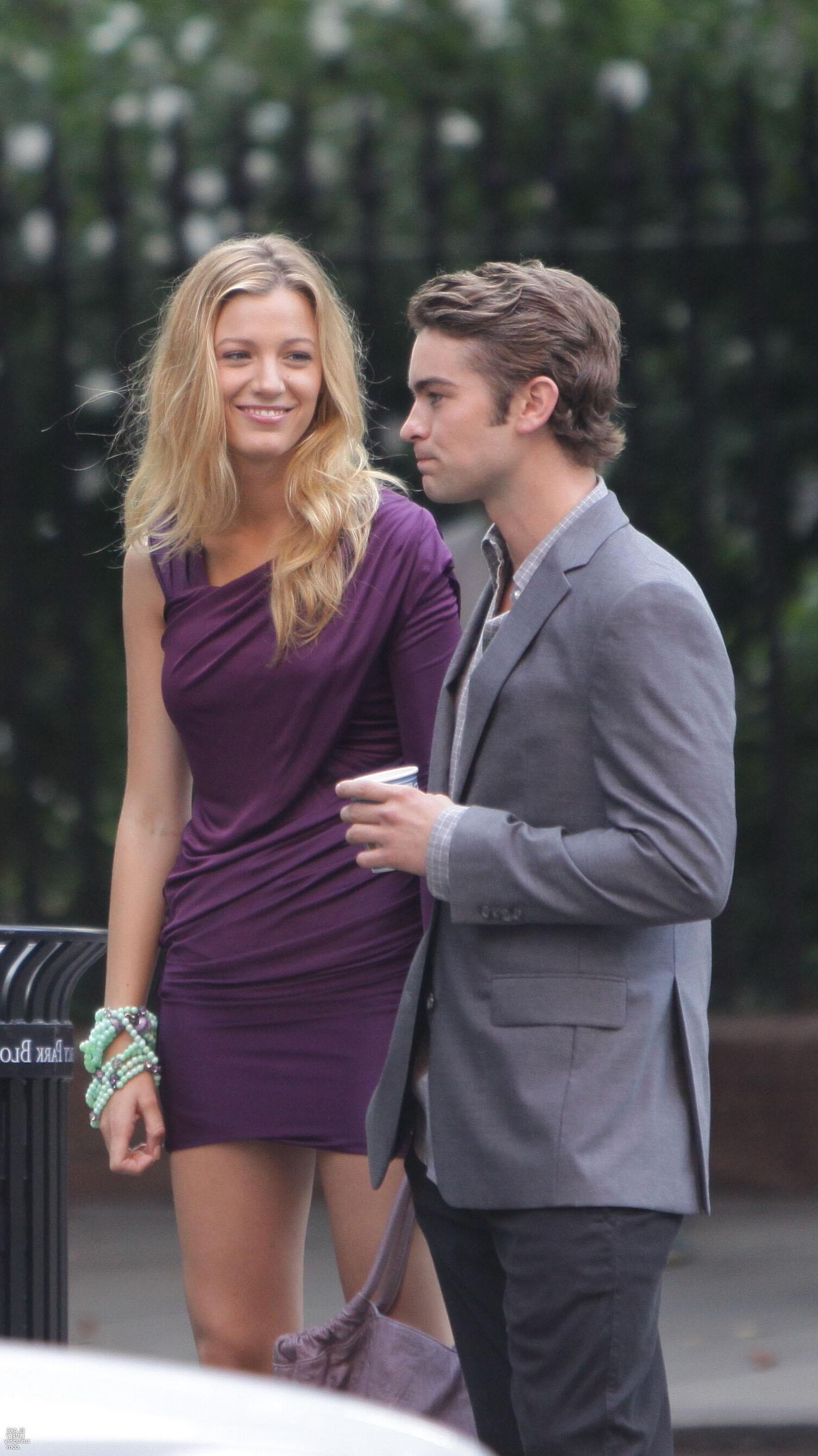 Blake Lively Filming Gossip Girl, agosto,