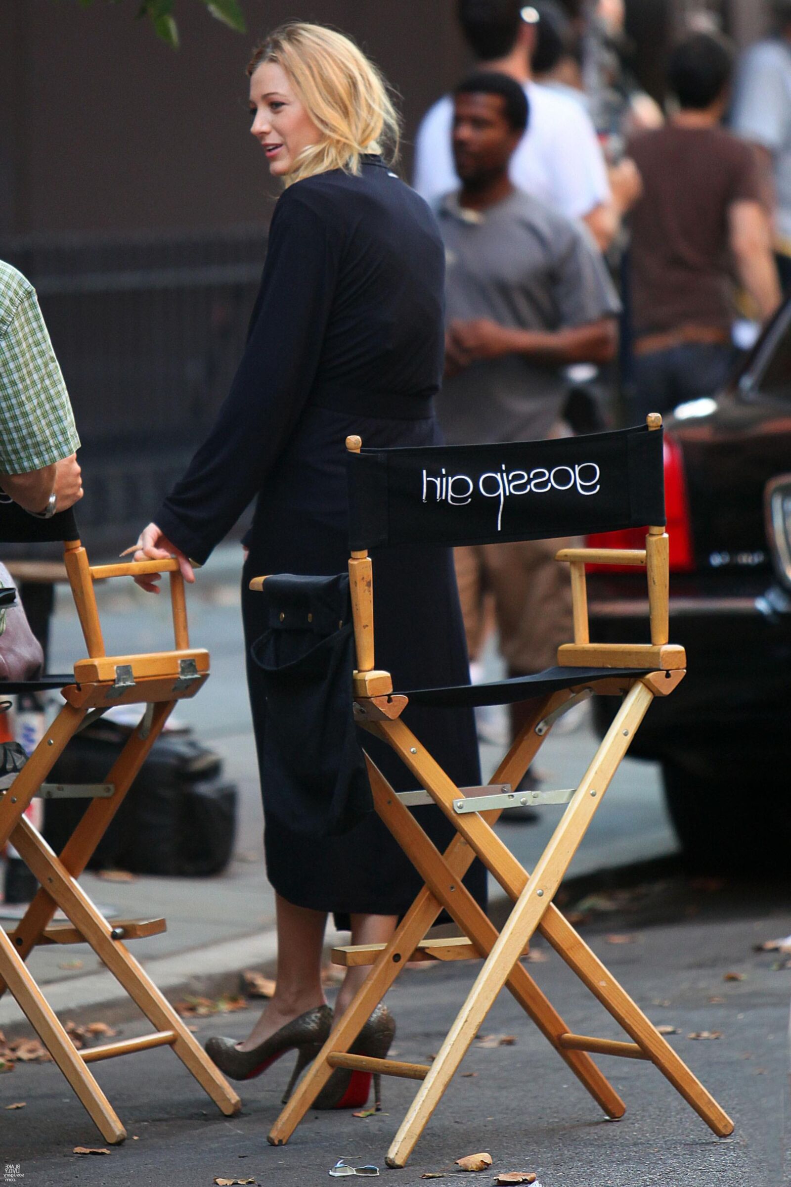 Blake Lively Filming Gossip Girl, agosto,