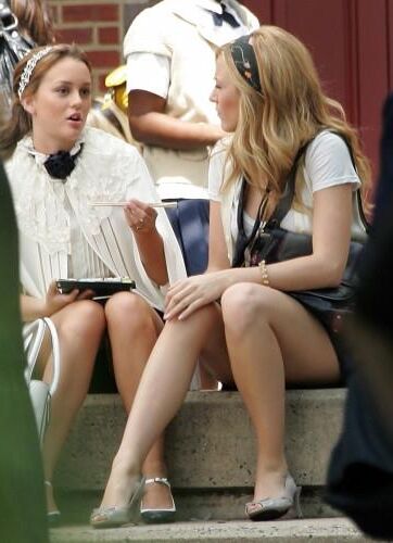 Blake Lively Filming Gossip Girl, juillet,