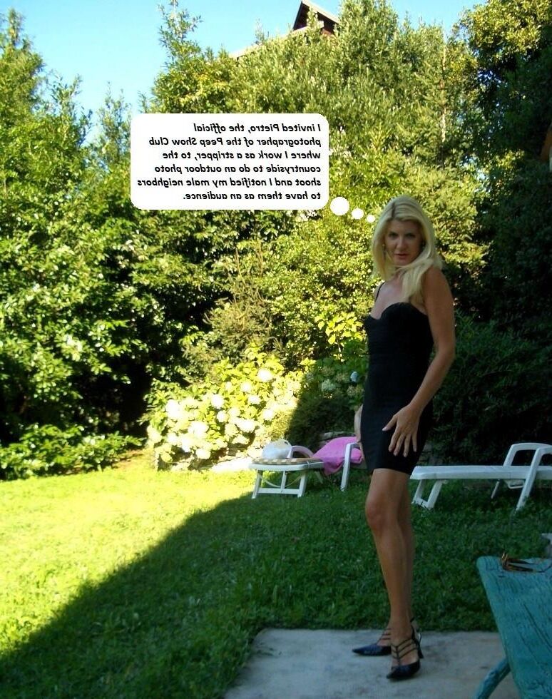 My striptease outdoor