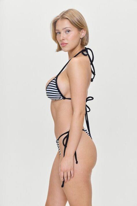 young blond bikini model