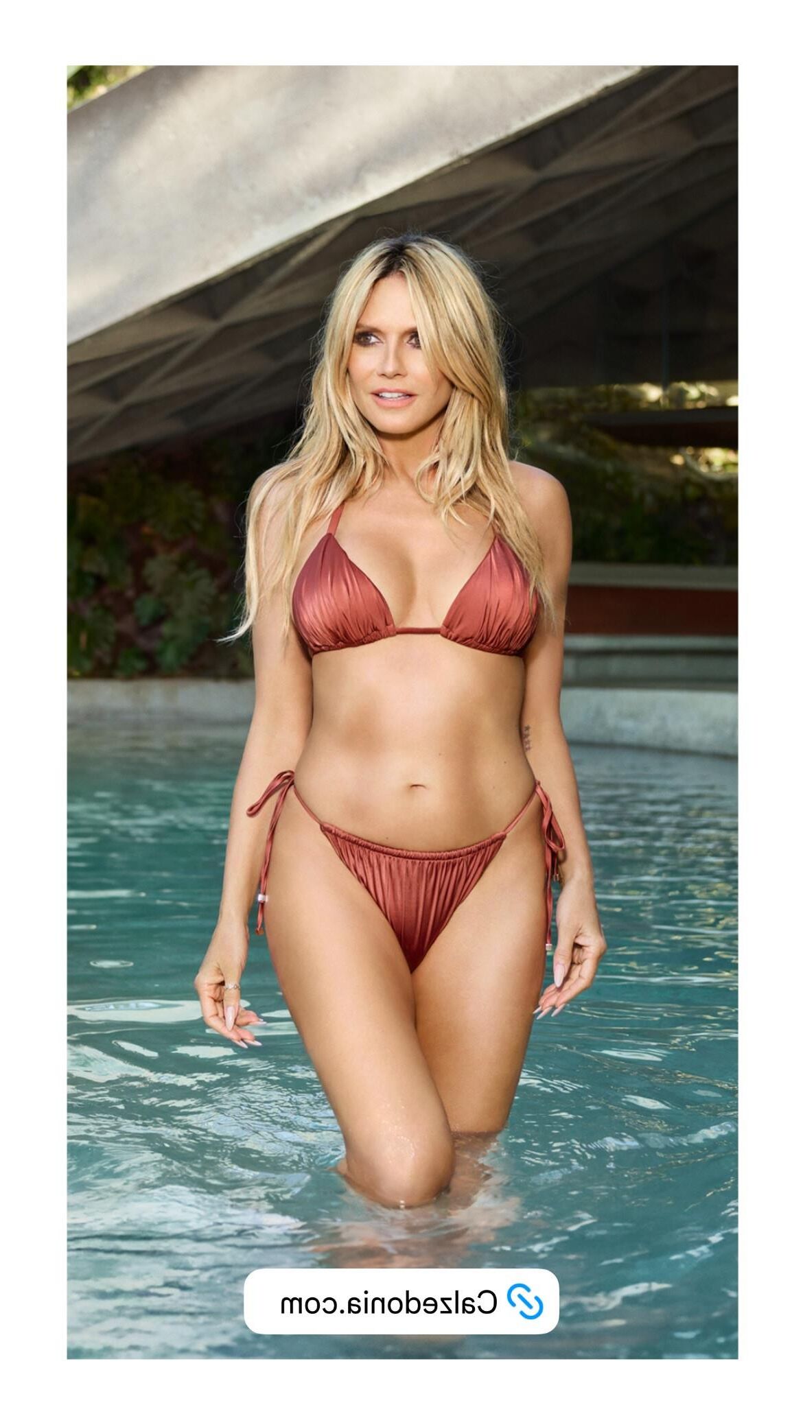 Heidi Klum shooting and wallpaper by calzedonia summer 