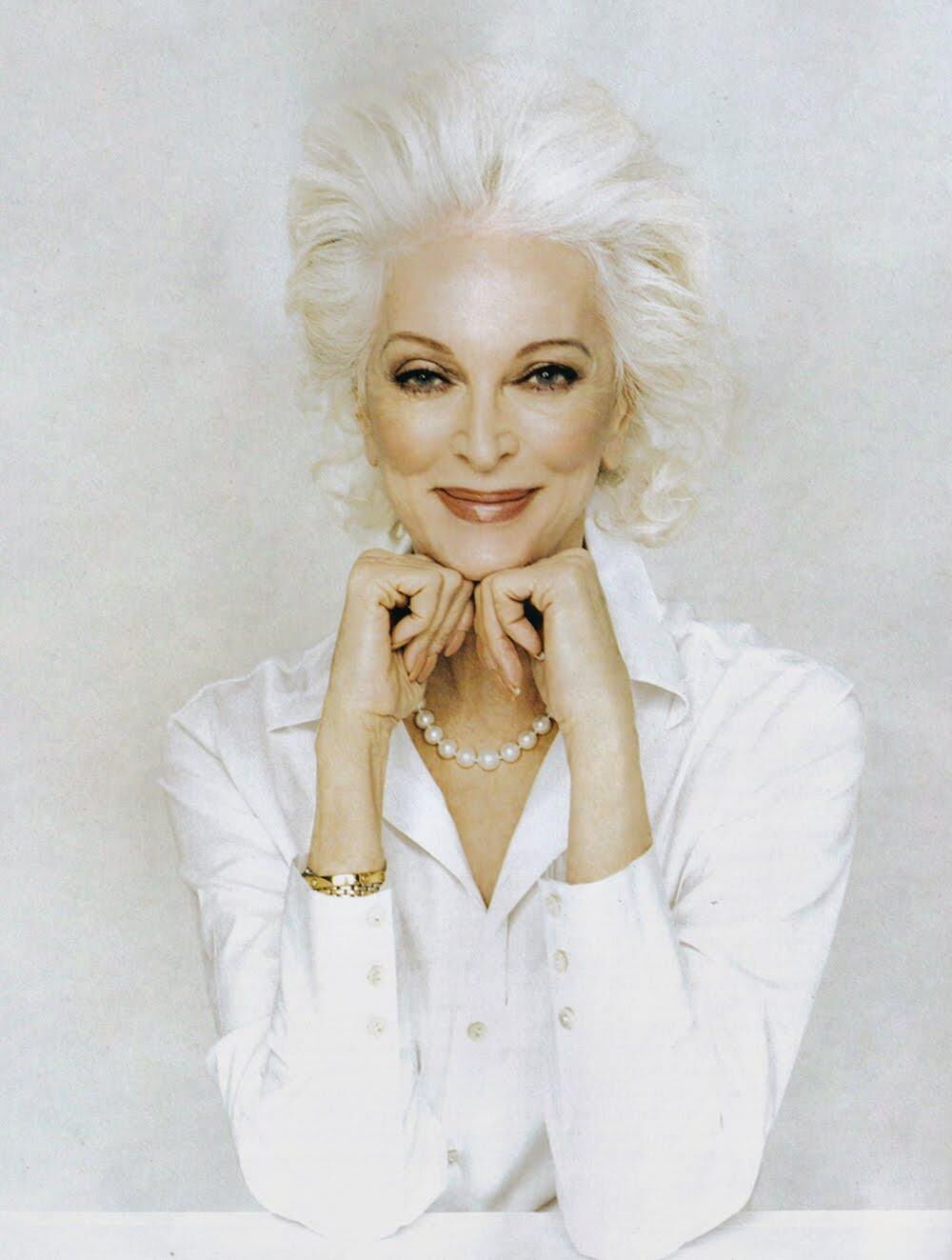 Nude US model and actress Carmen Dell'Orefice 