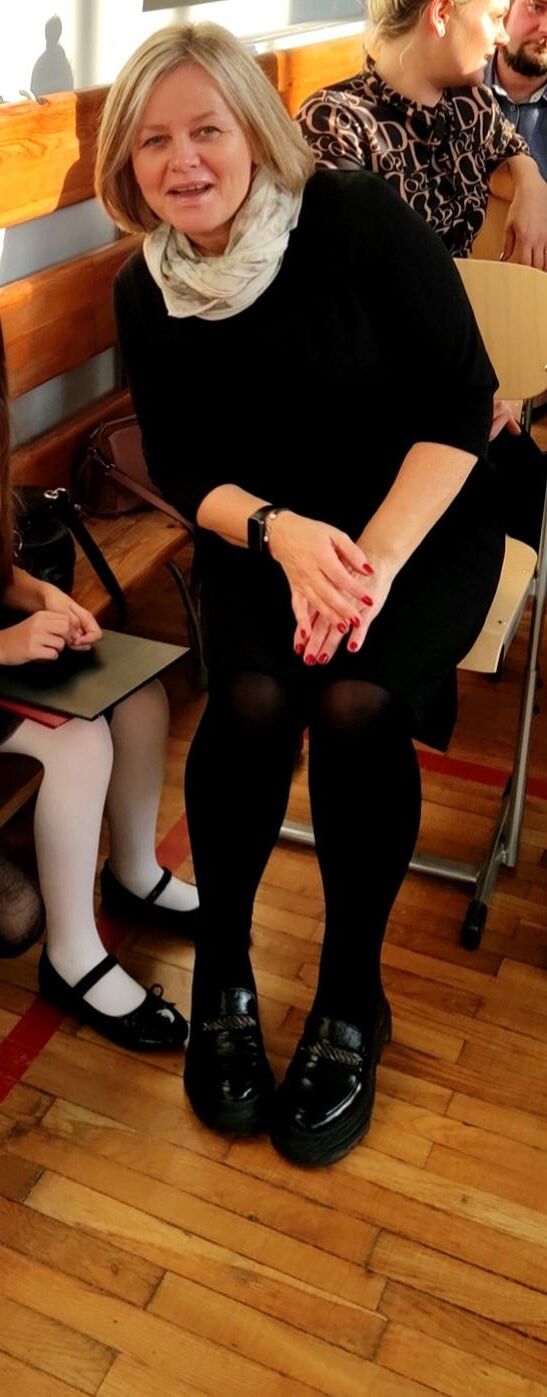 Professeur de femme sexy polonaise Anna Polska Nauczycielka Anna