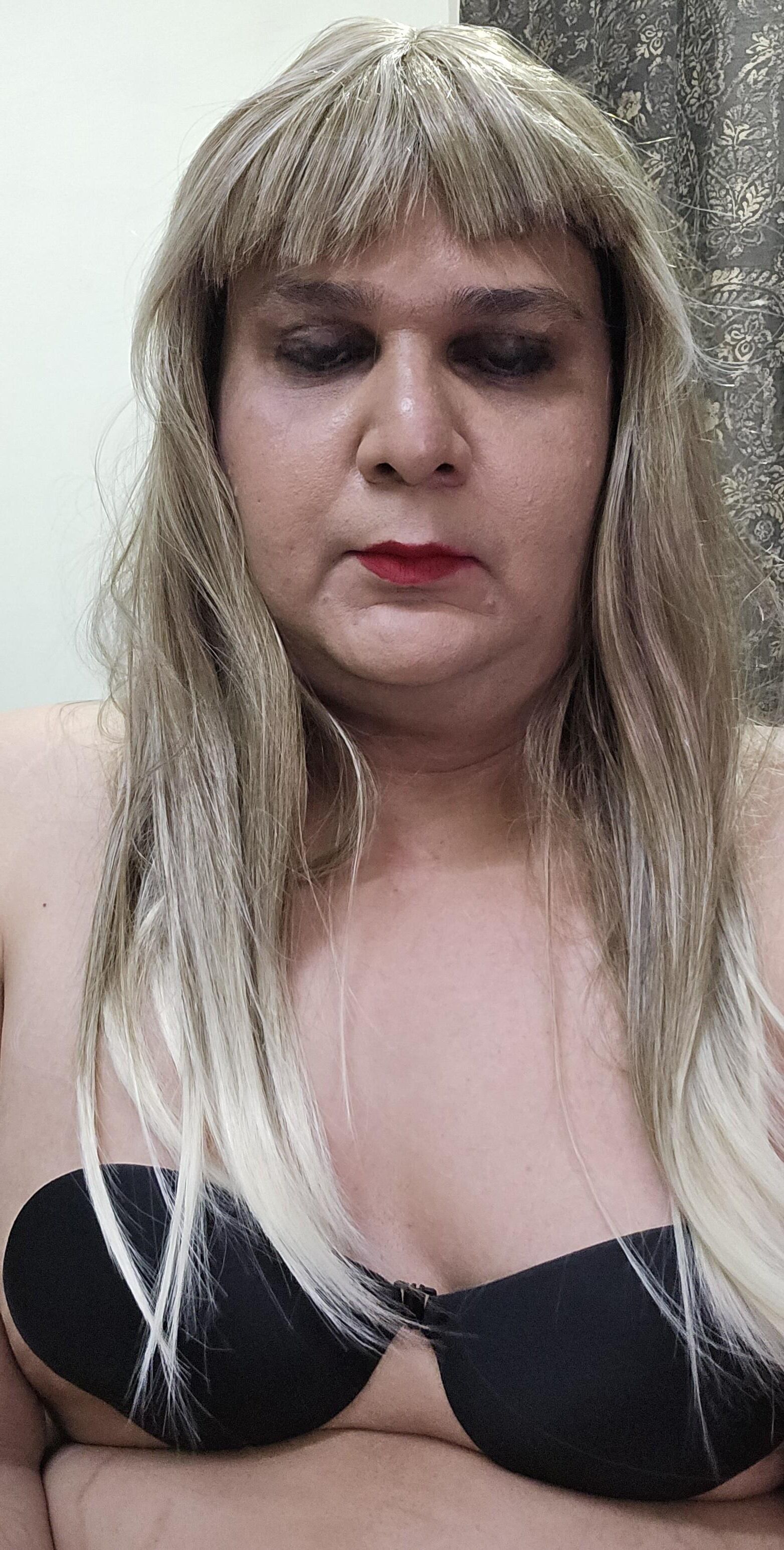 Blonde Shemale Monica M Nahaufnahme