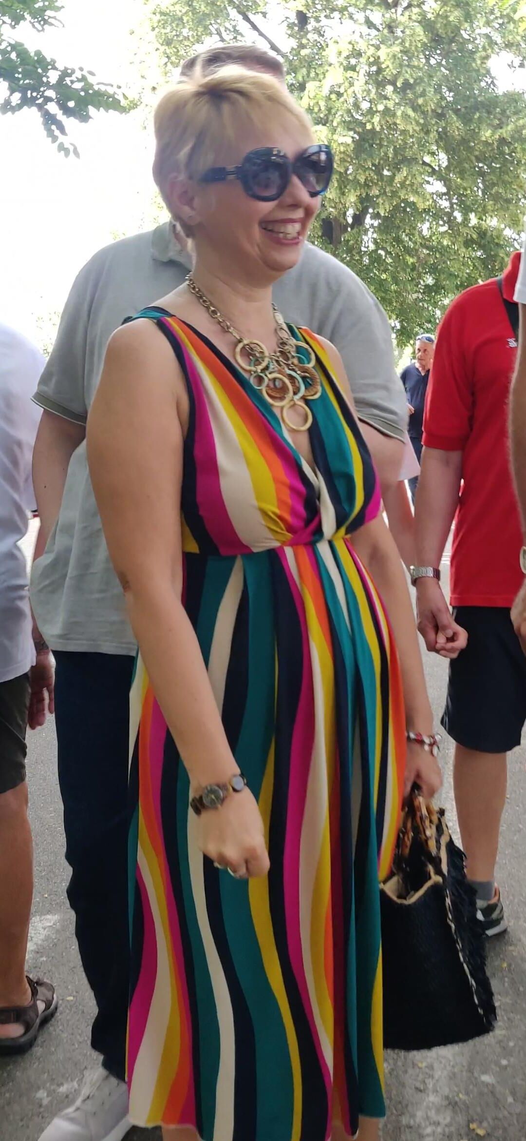 Candid Mature blonde