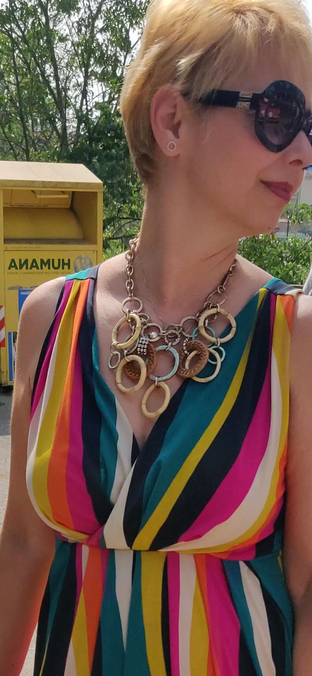 Candid Mature blonde