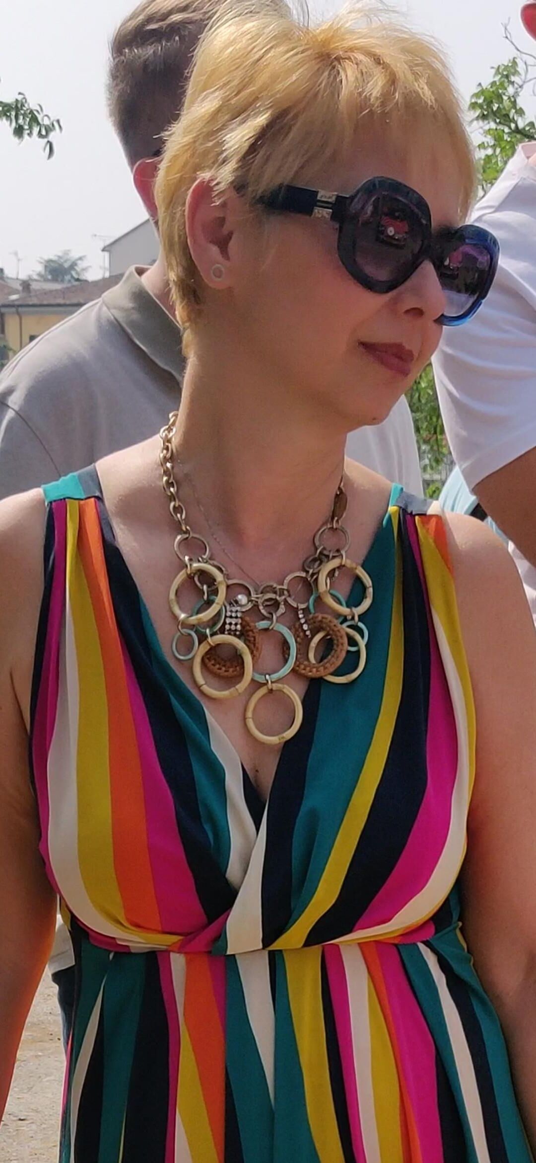 Candid Mature blonde