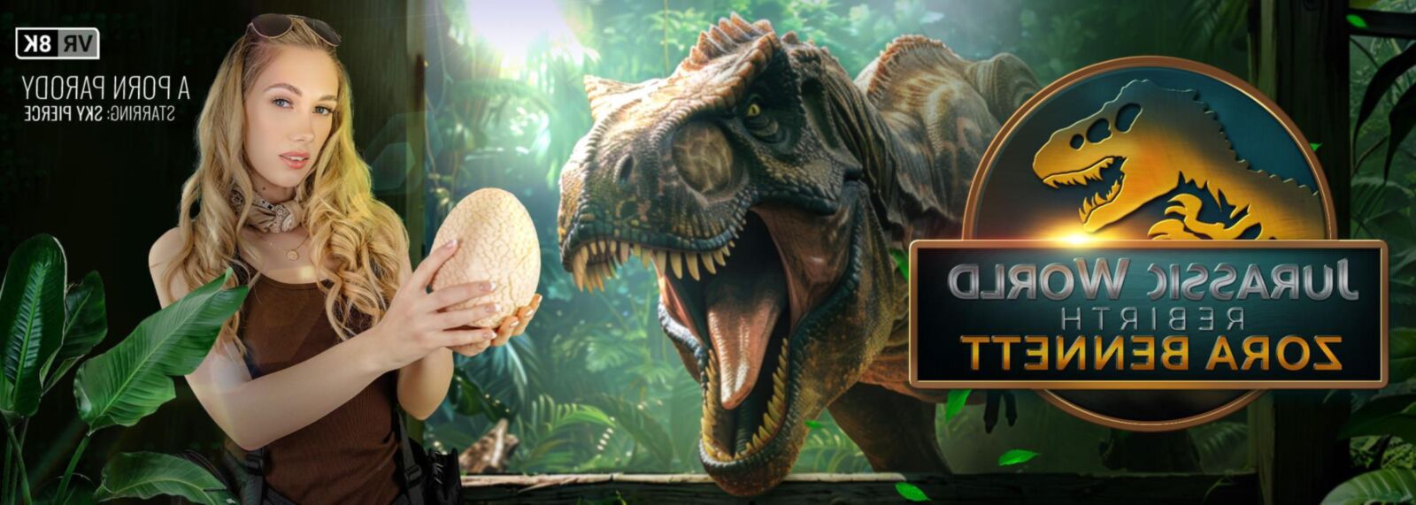 Sky Pierce yo Jurassic World Rebirth, Zora Bennett Porn Parody