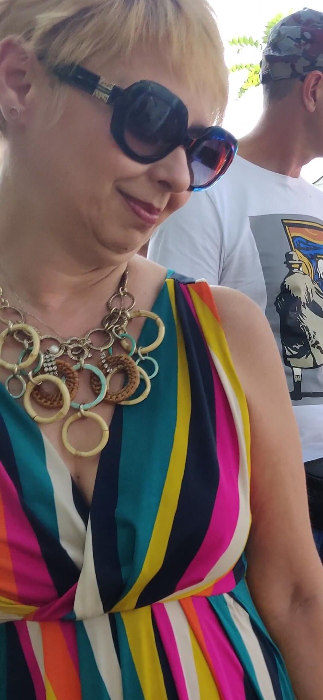 Candid Mature blonde
