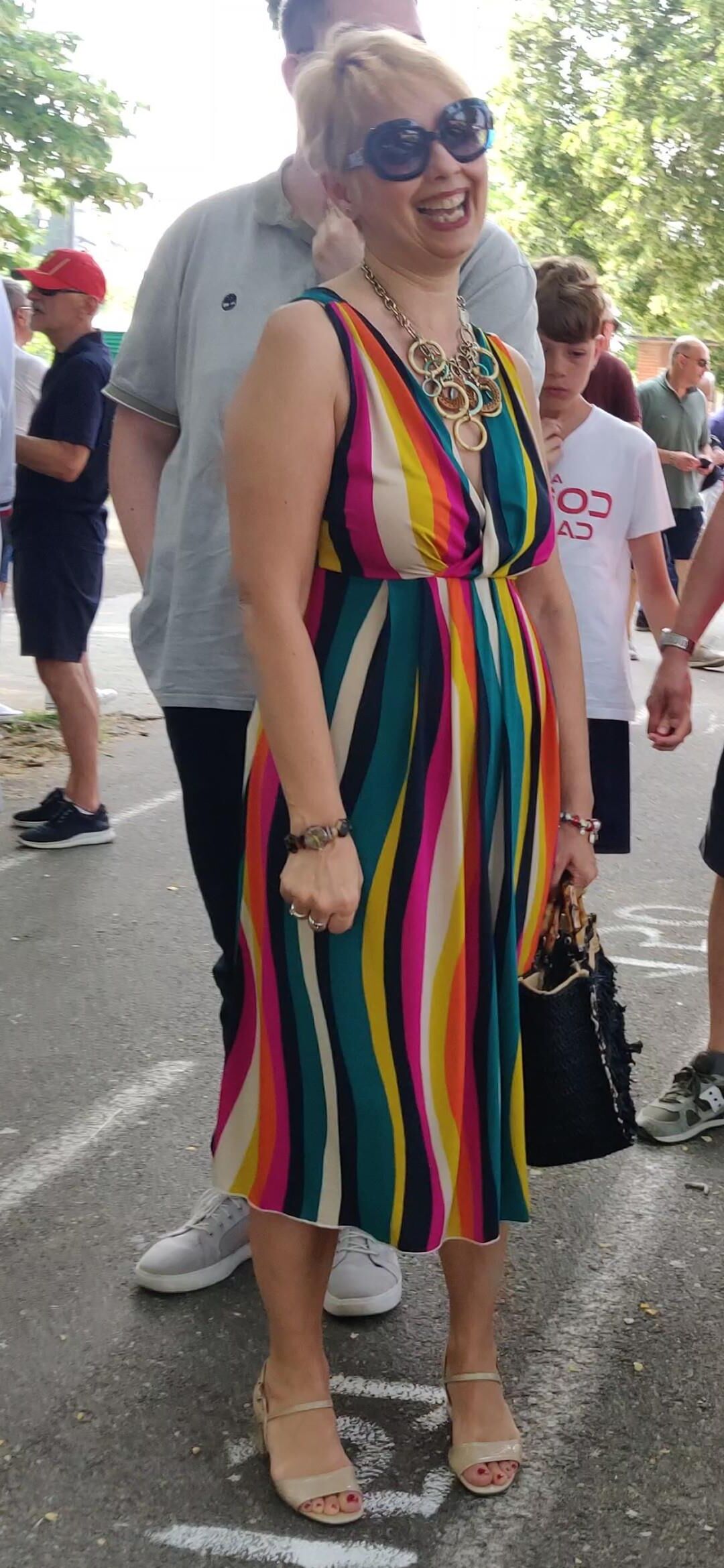 Candid Mature blonde