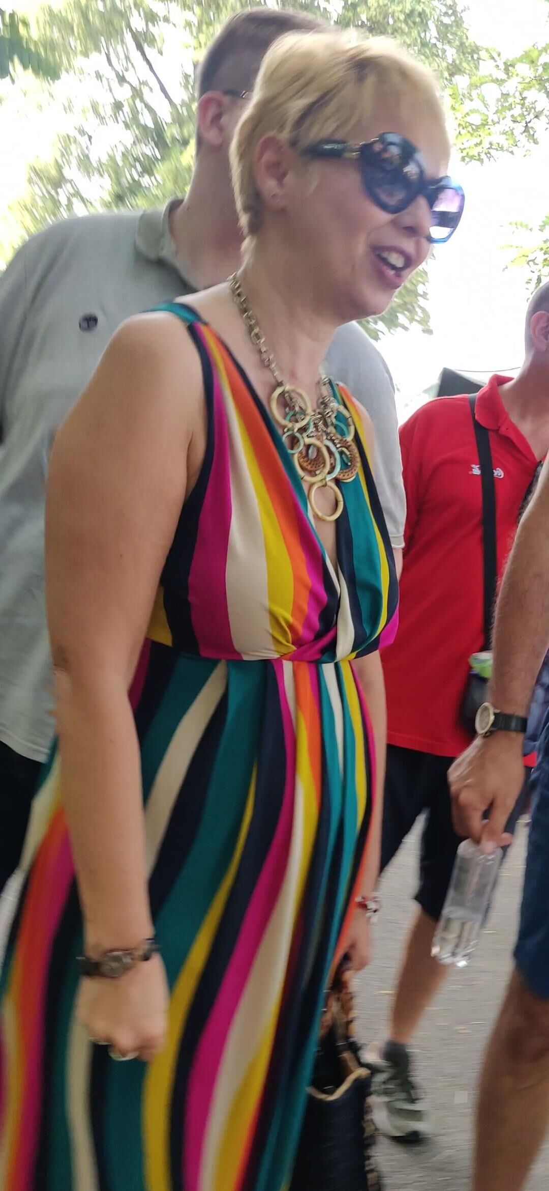 Candid Mature blonde