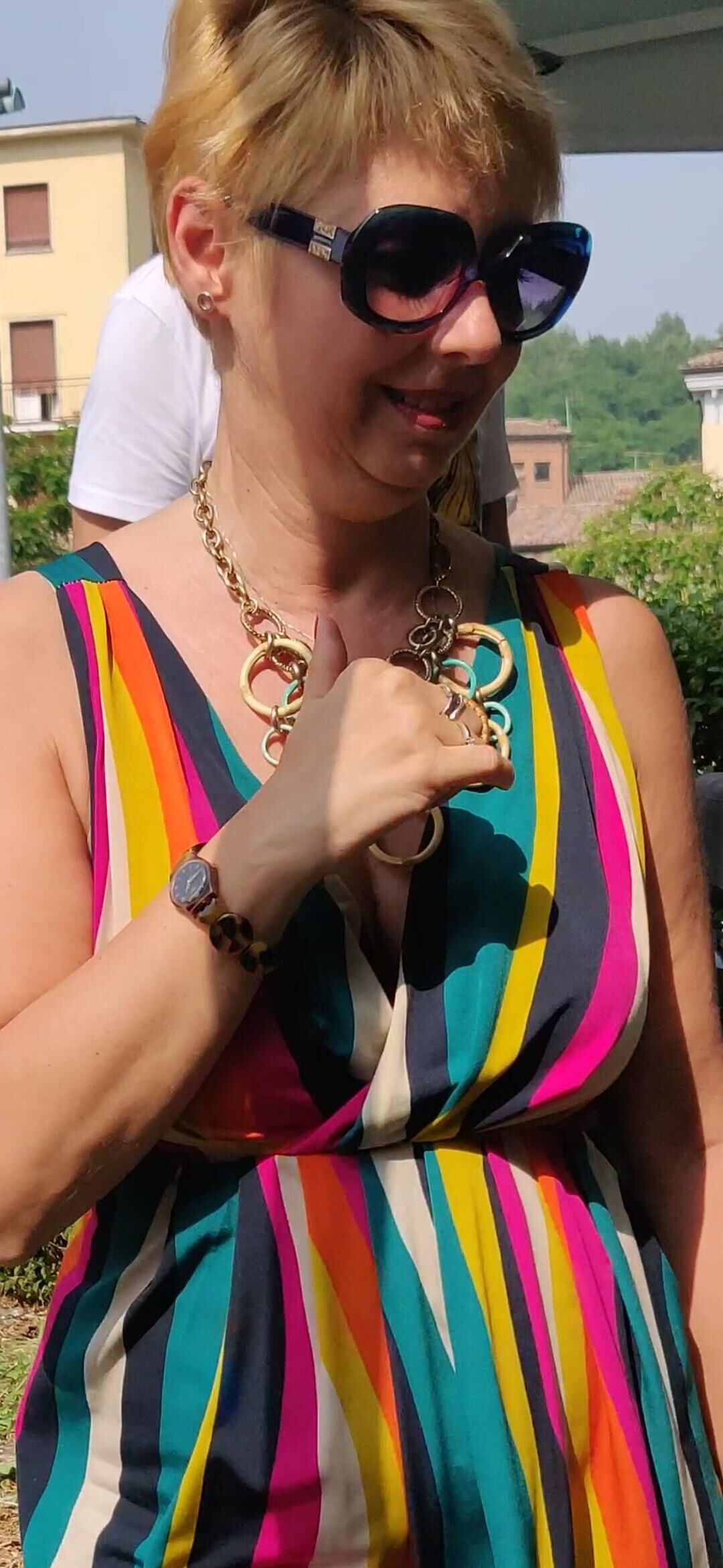 Candid Mature blonde