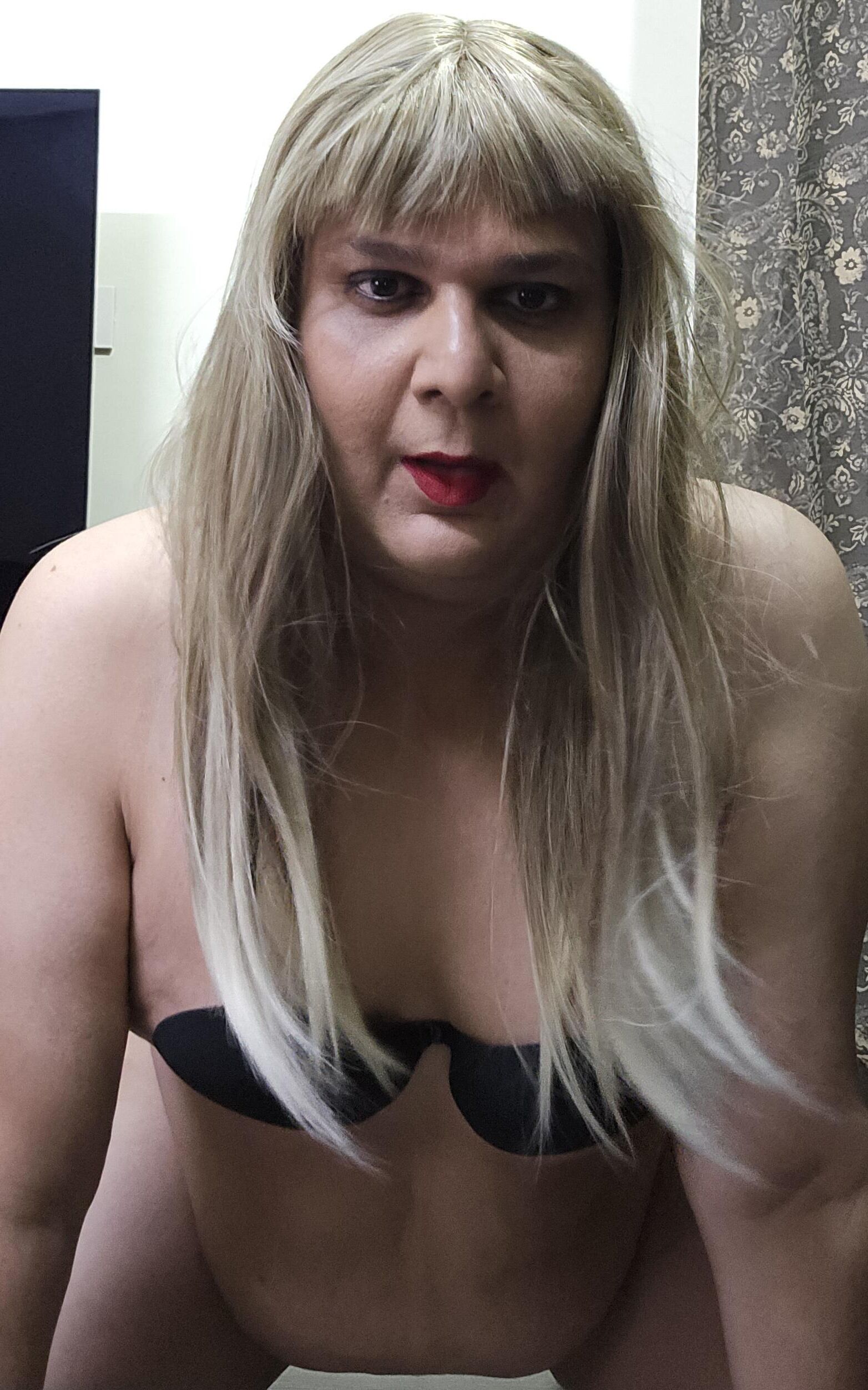 blonde shemale monica m shows off s