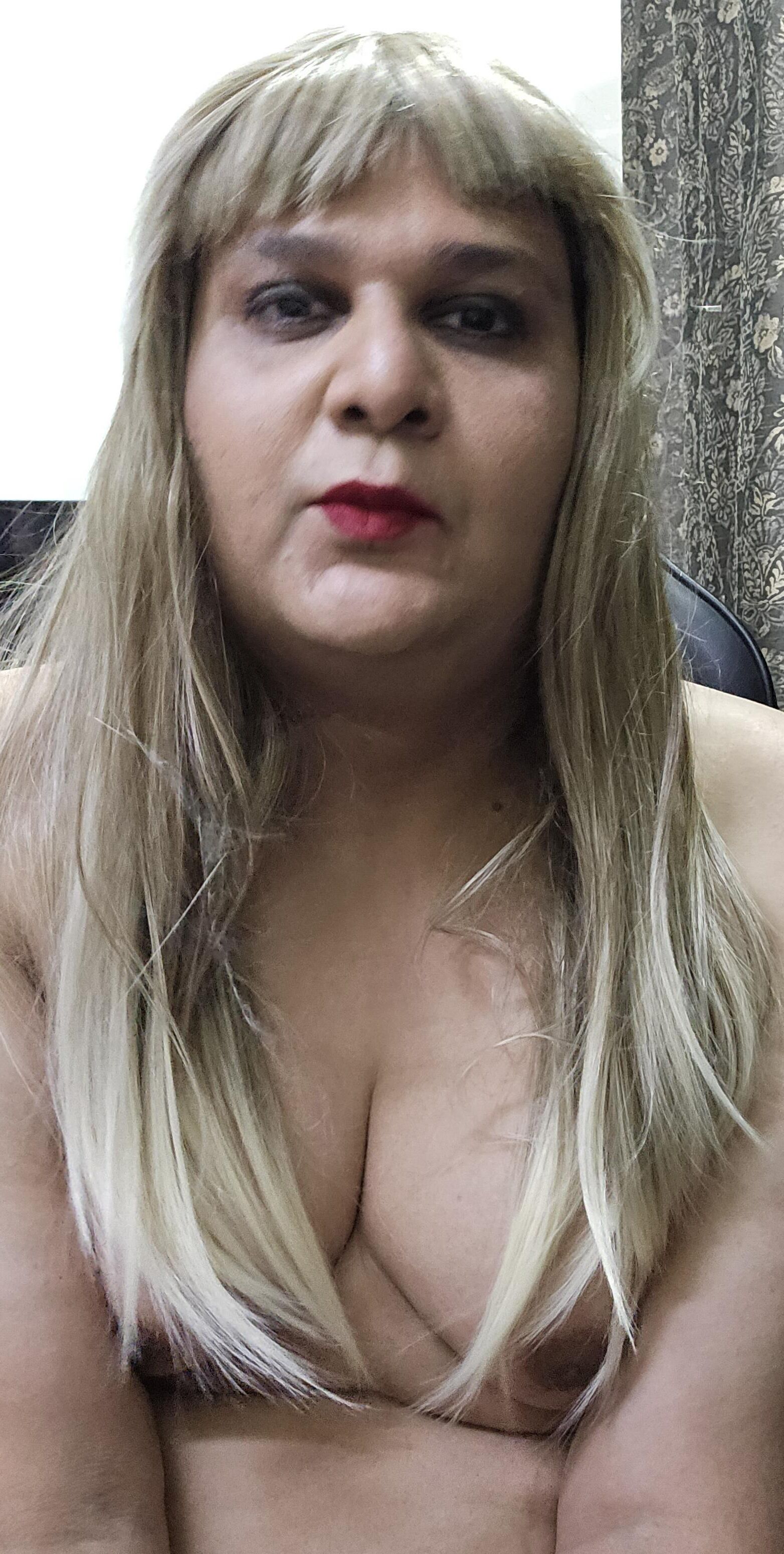 blonde shemale monica m shows off s