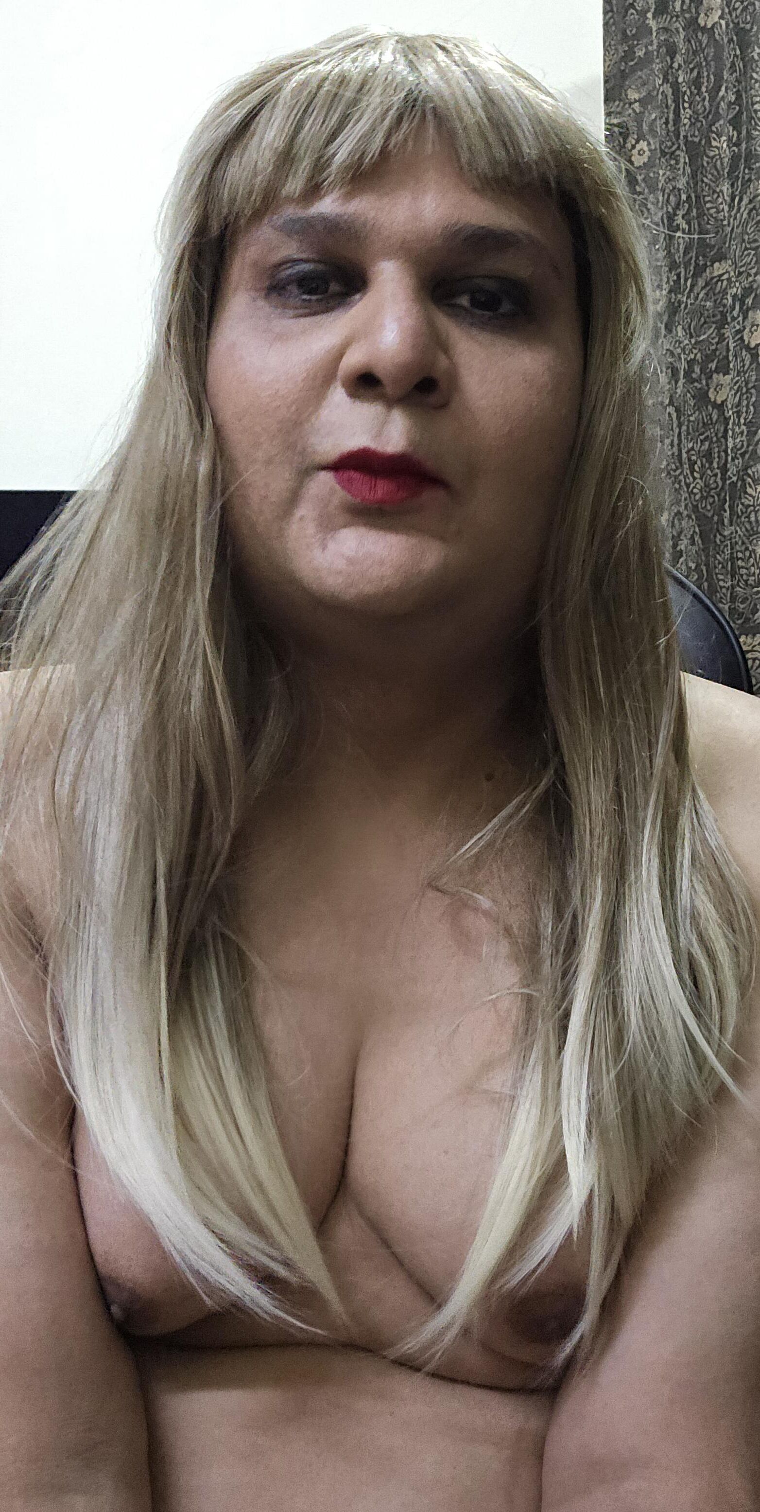 blonde shemale monica m shows off s