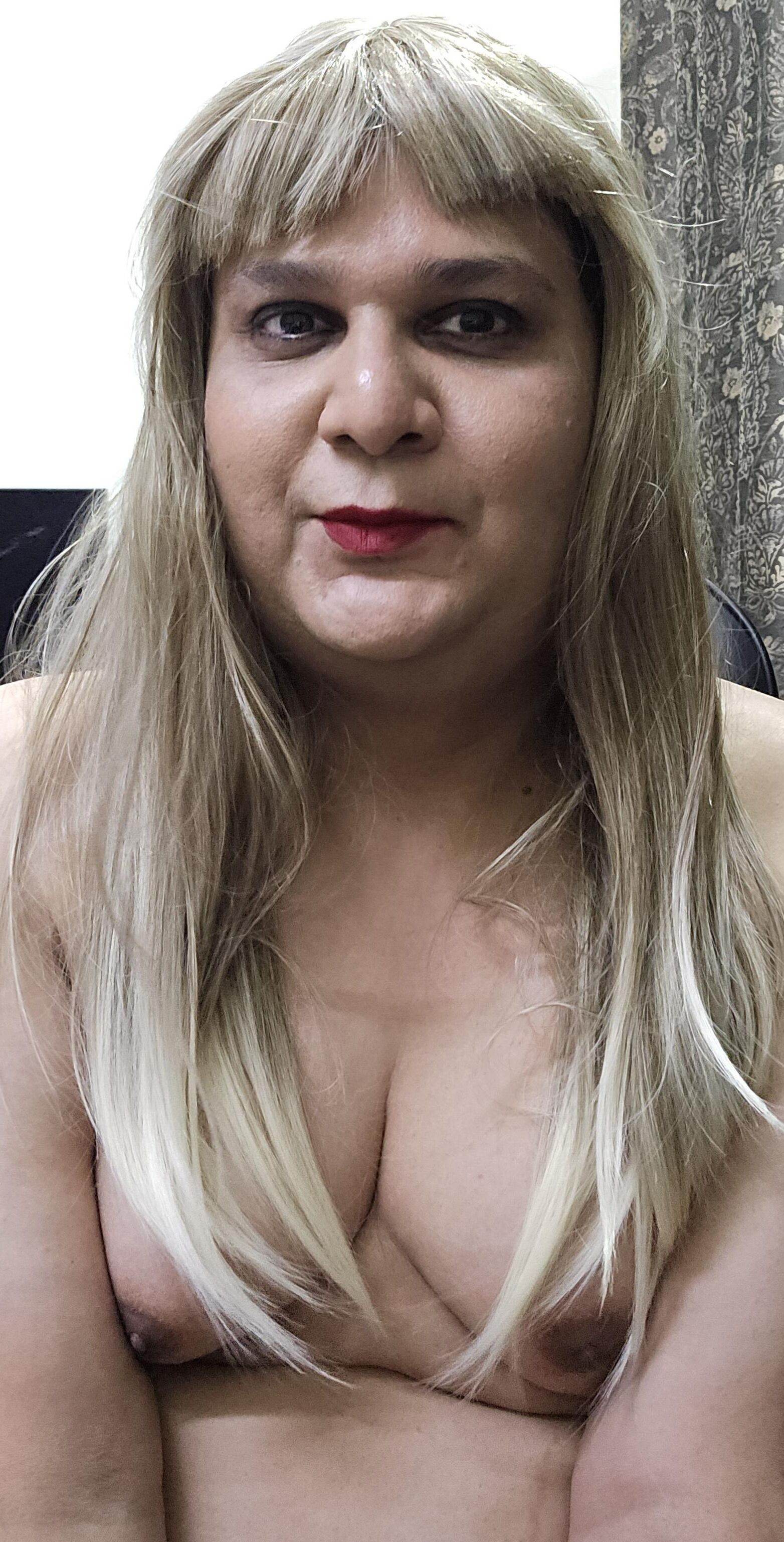 blonde shemale monica m shows off s