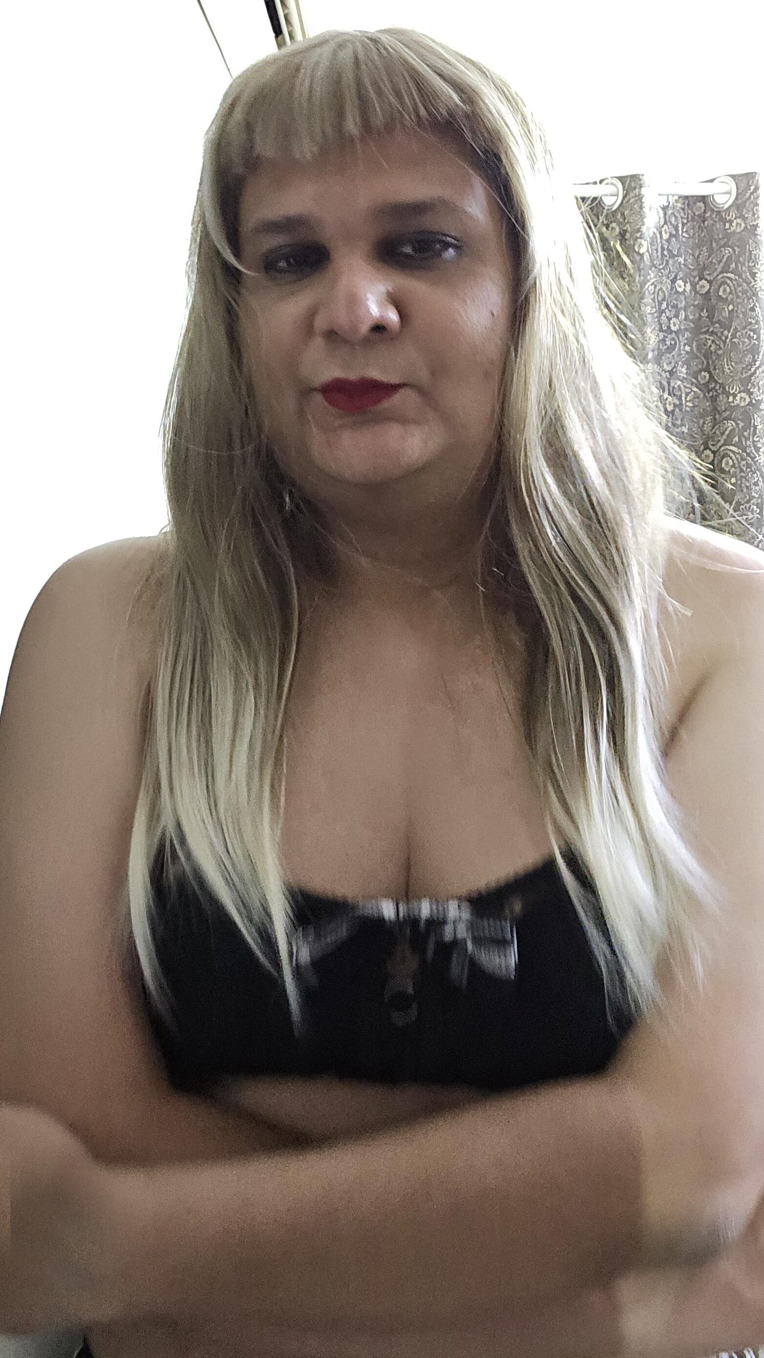 blonde shemale monica m shows off s