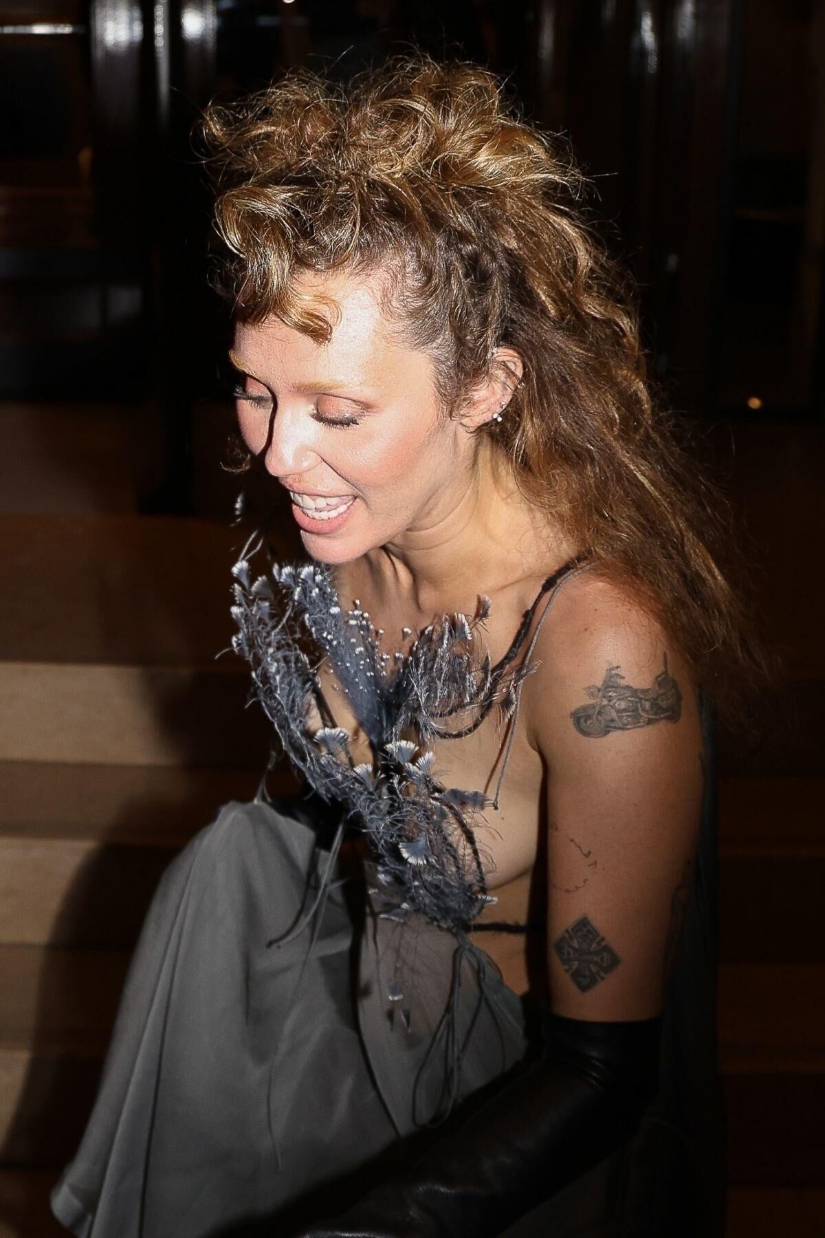 Miley Cyrus Seen outside her Hotel in Paris