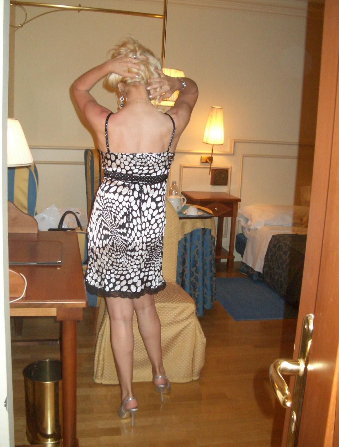Mein Polka Dot Mini -Kleid